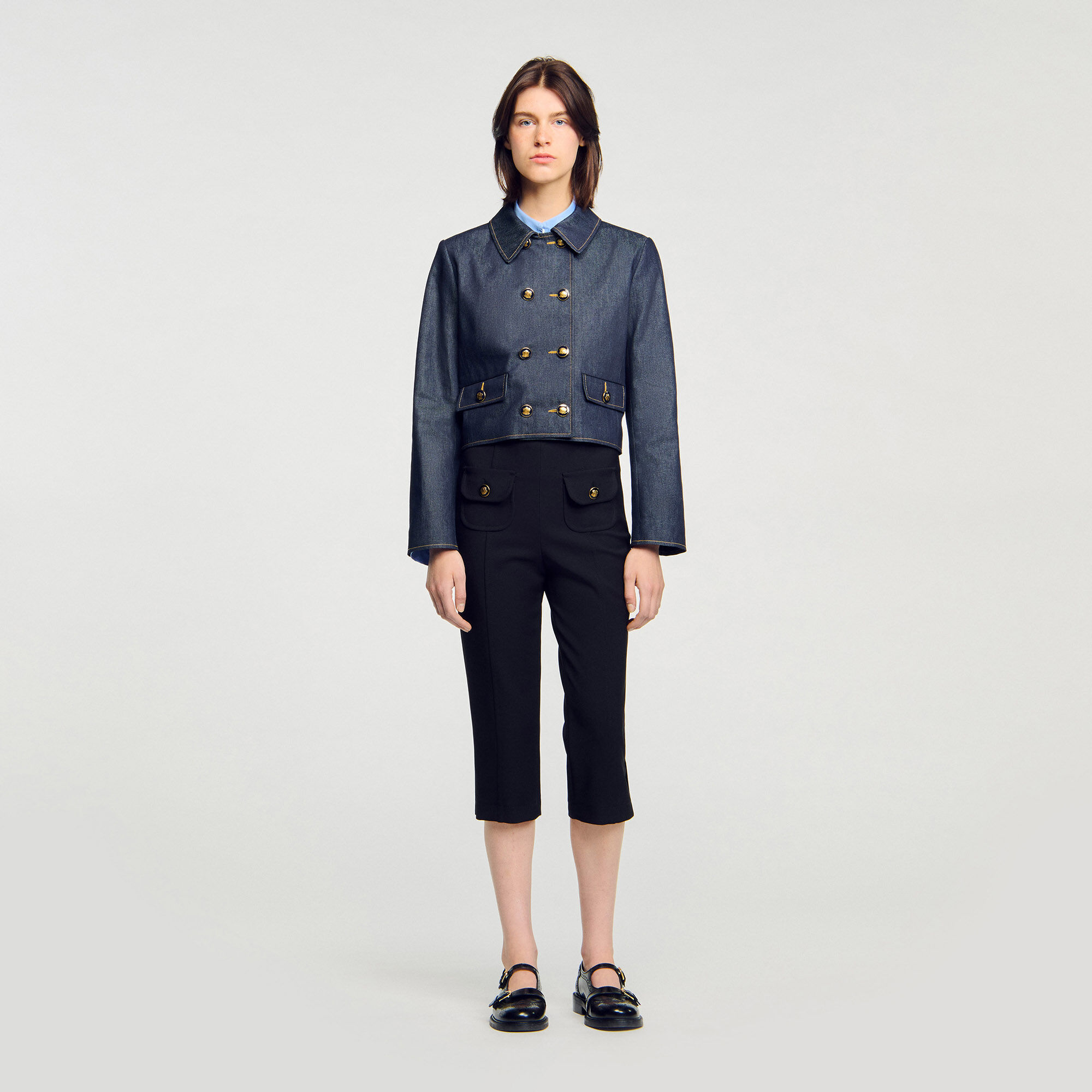 Veste structurée en denim