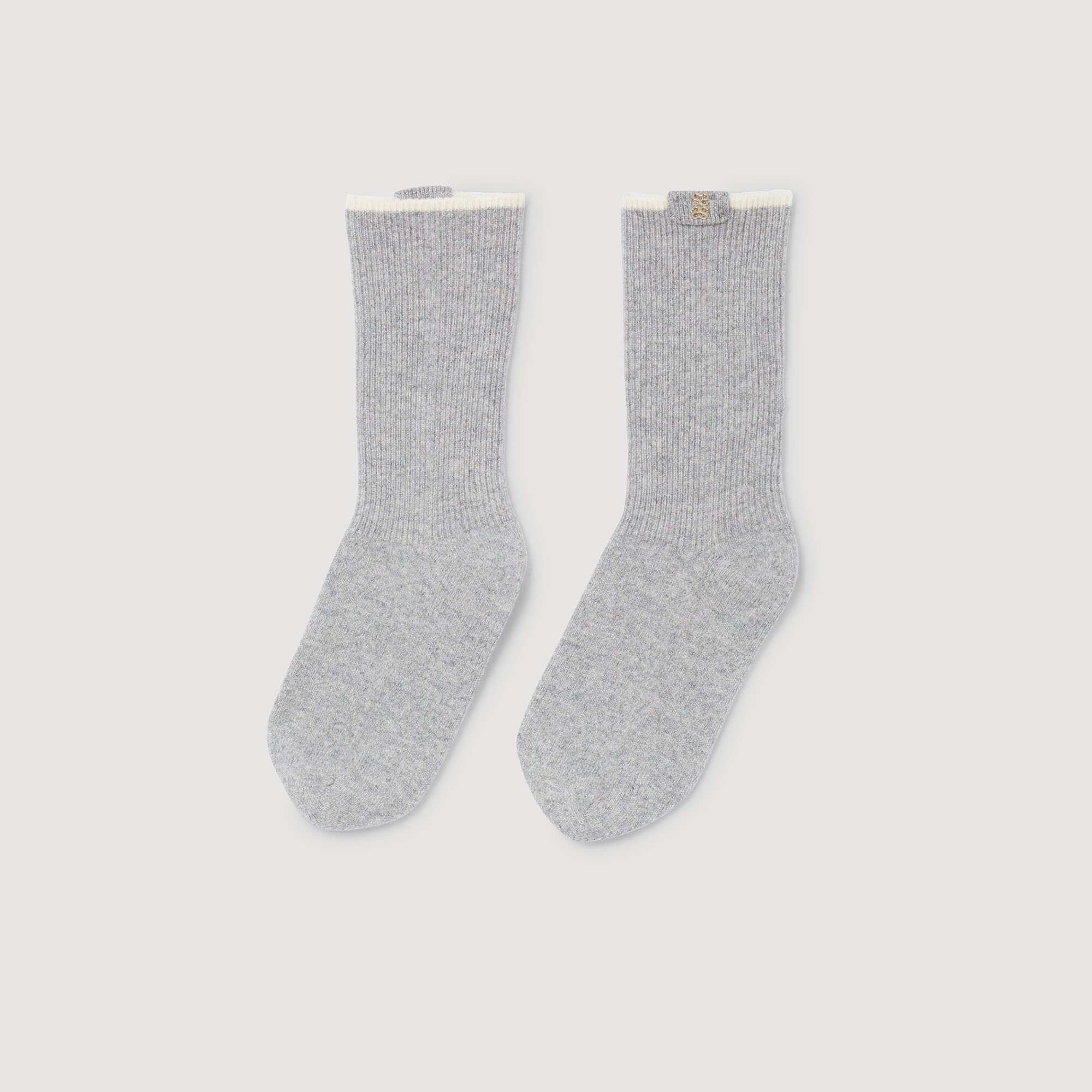 Chaussettes mi-bas à deux tons
