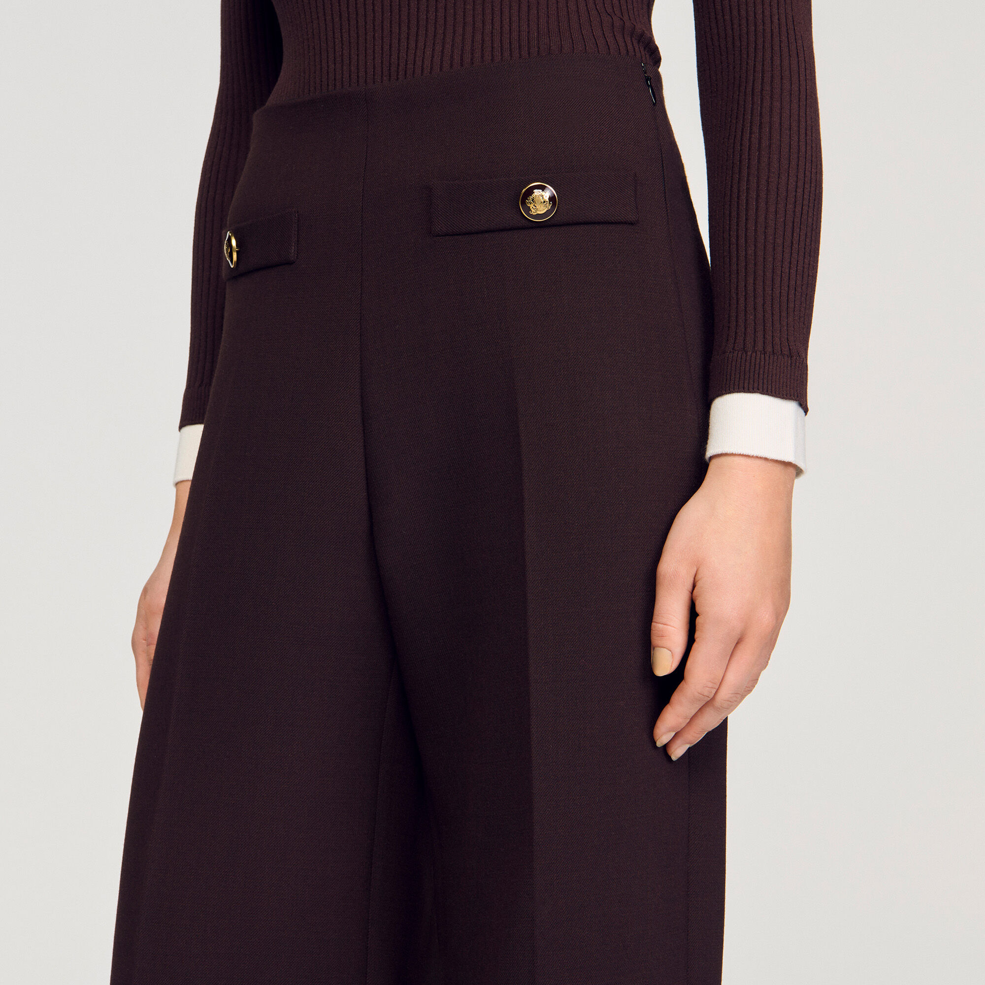 Pantalons à pieds larges