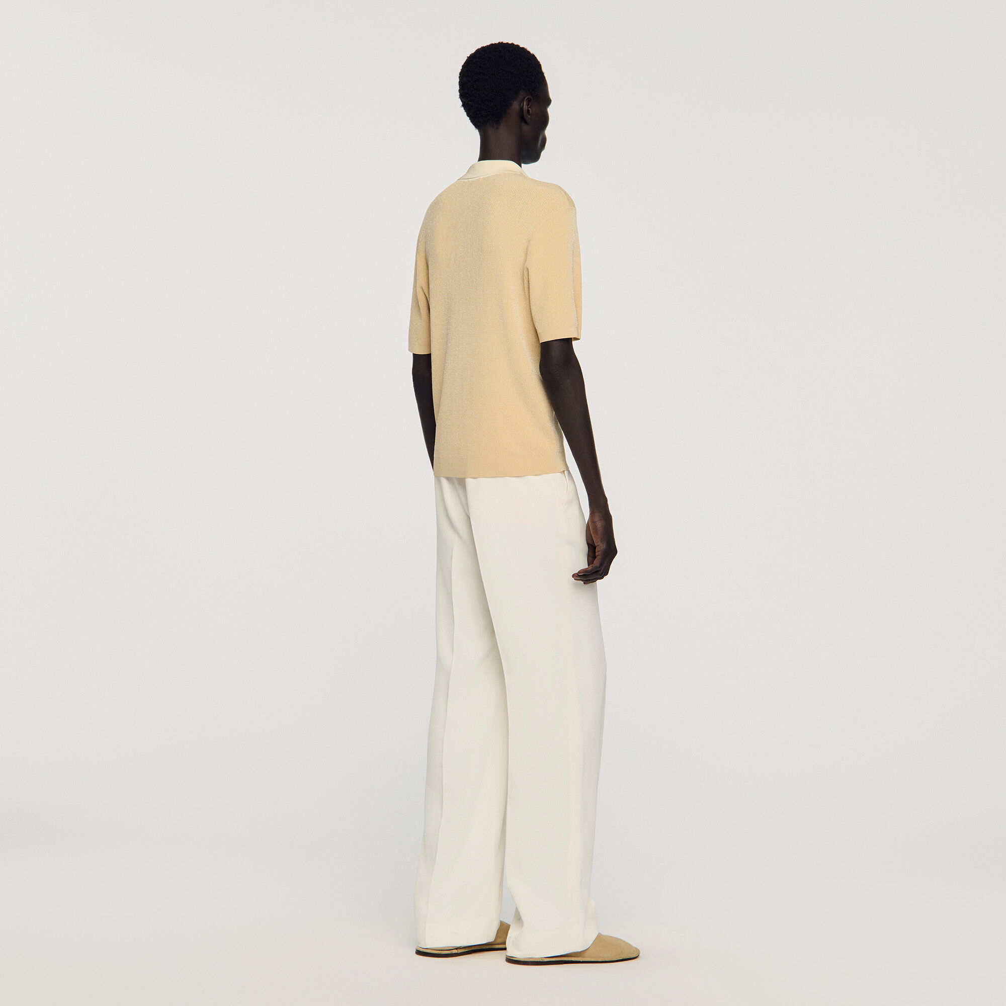 Chemise polo à deux tons