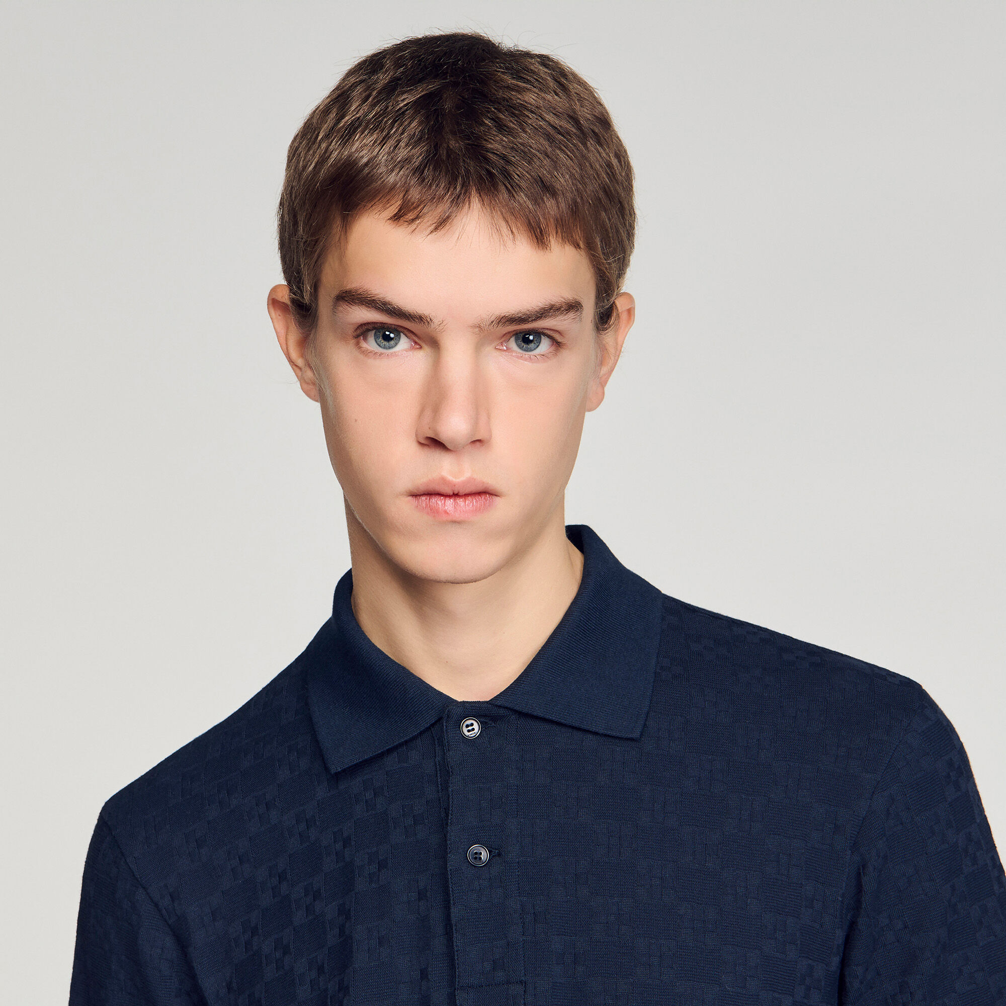 Polo jacquard carré Cross