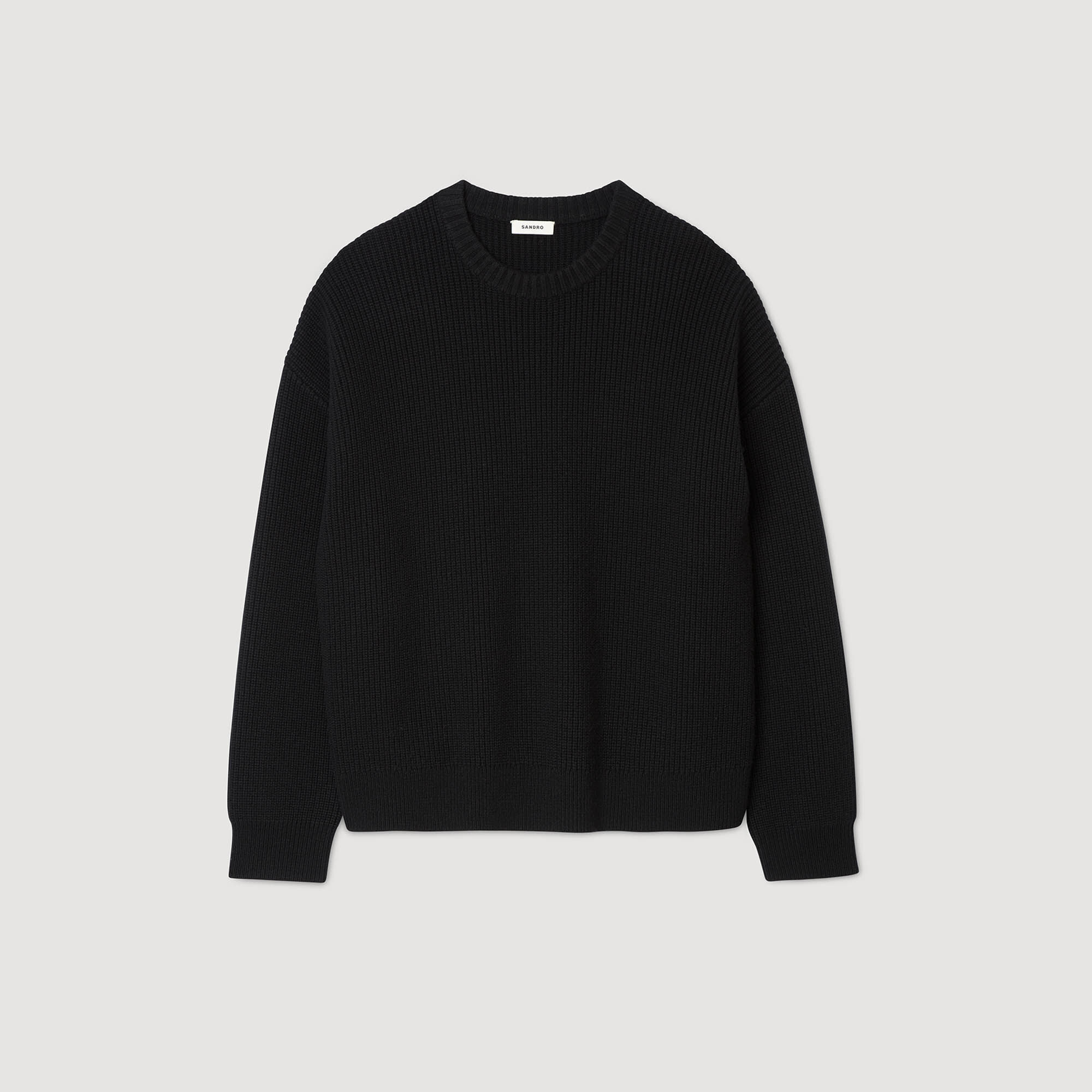Pull en maille côtelée