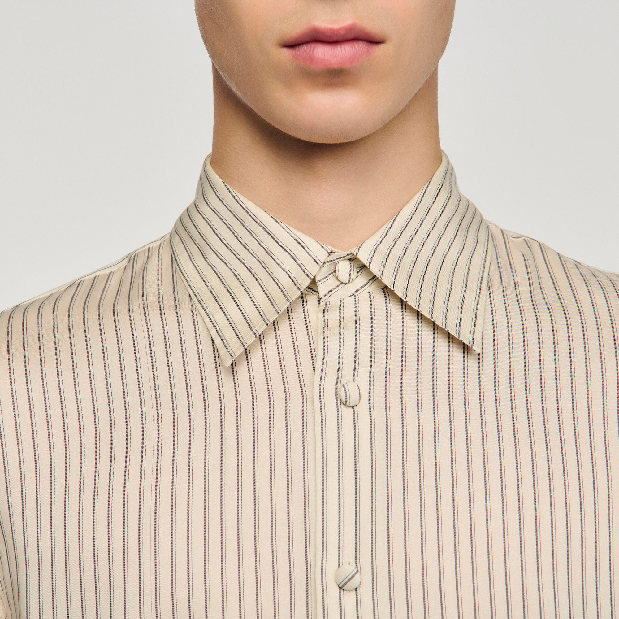 Chemise ample à rayures