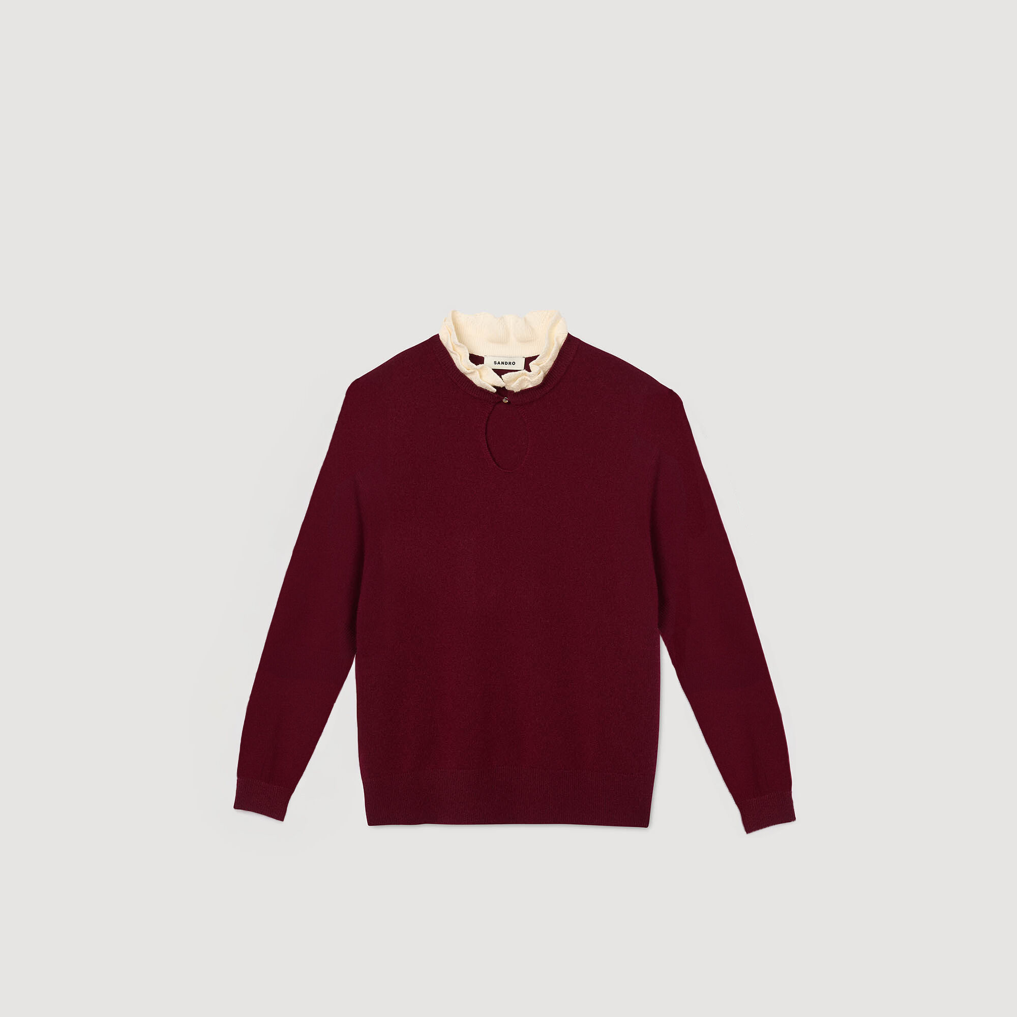 Pull à col en volant