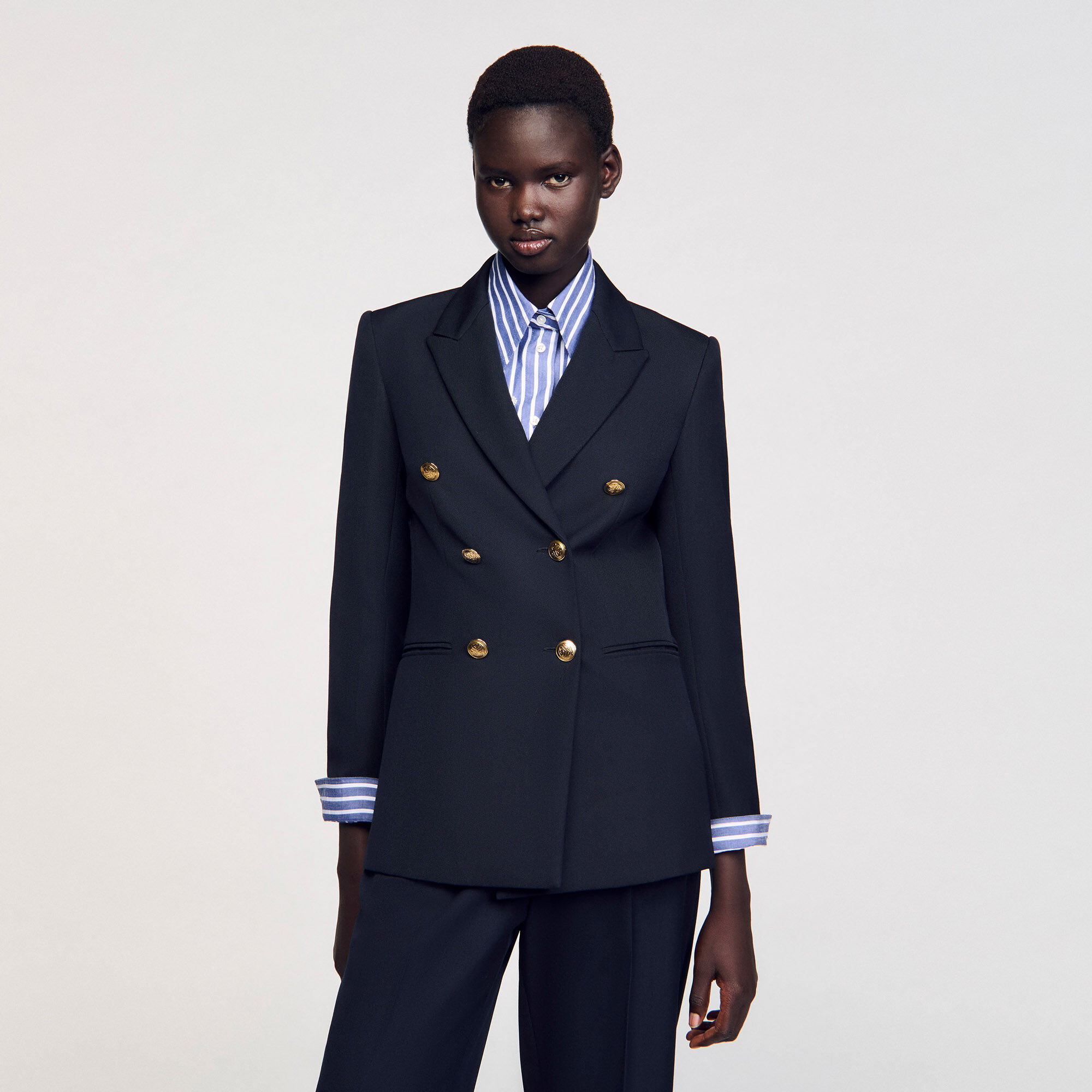 Veste de costume à double-breasted