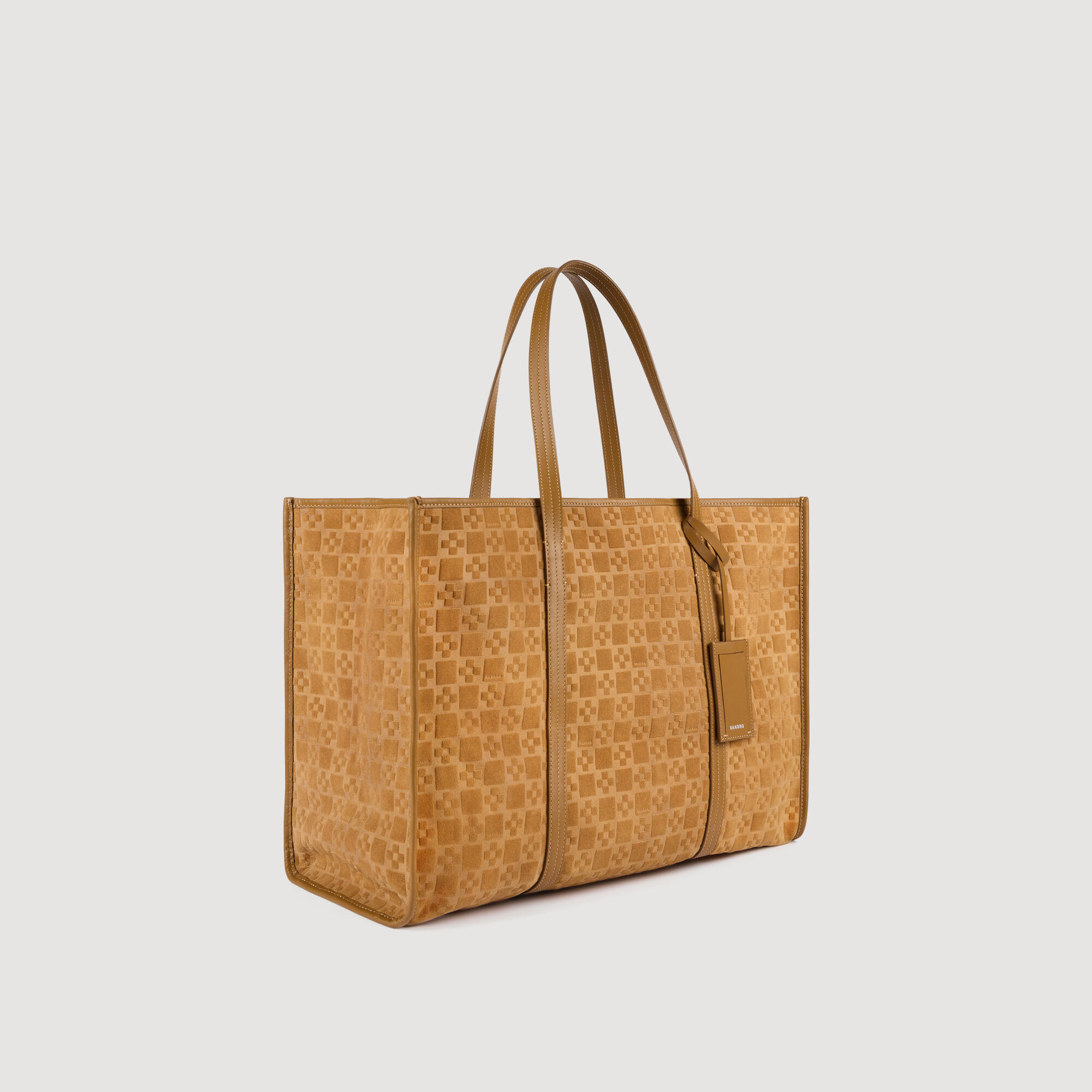 Sac à provisions en cuir fendu