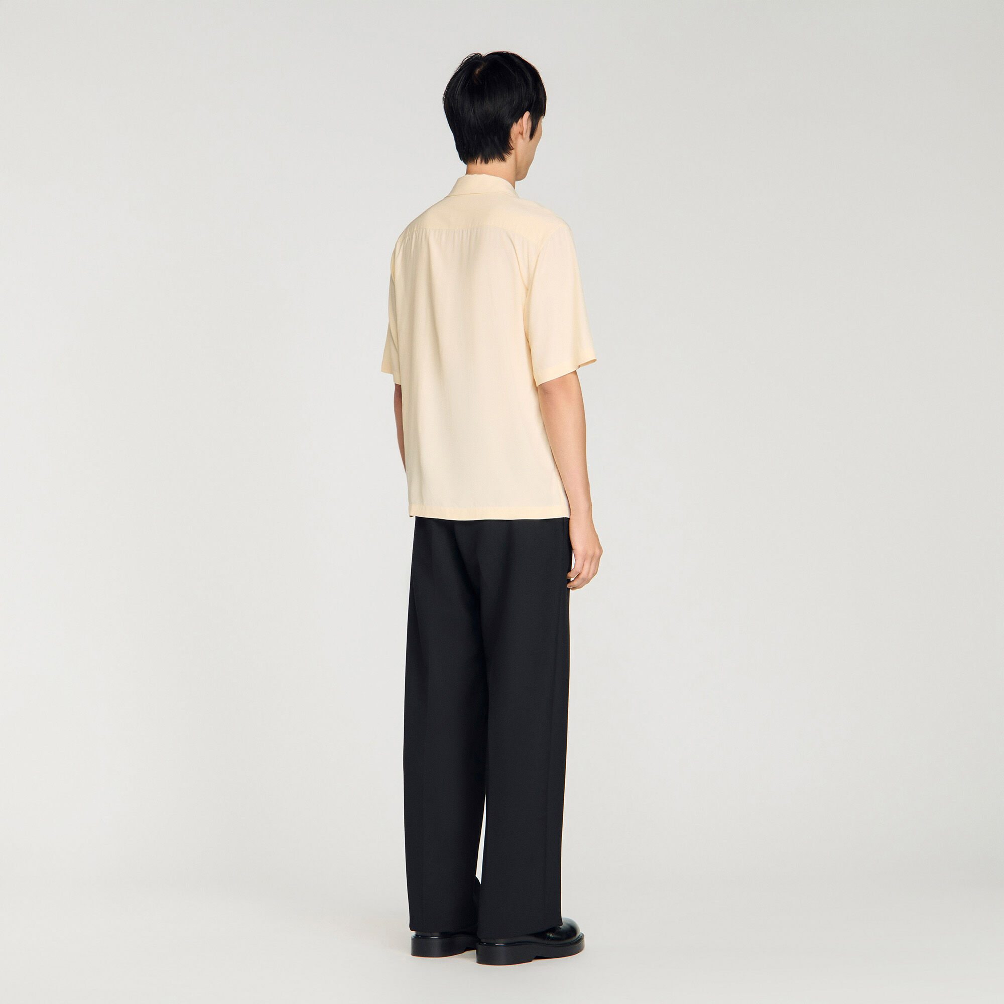 Chemise ample à cheval brodée