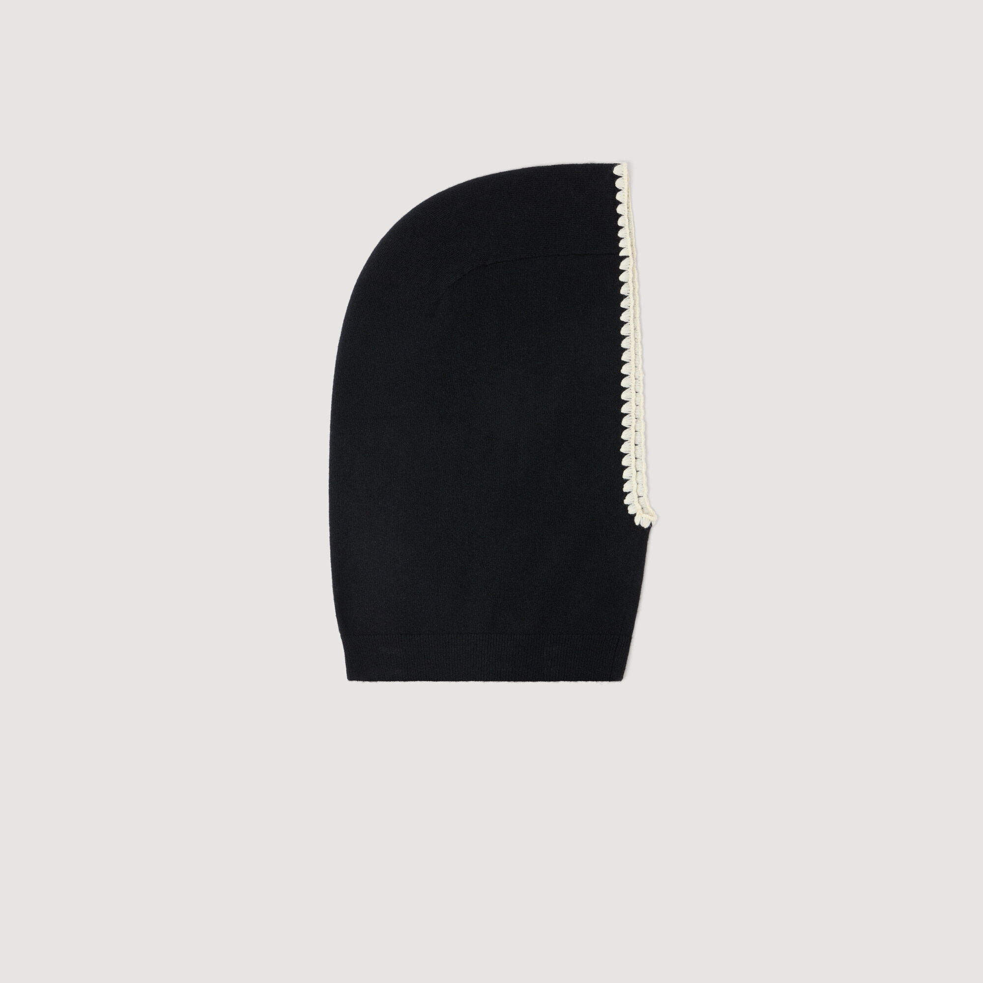 Balaclava en tricot côtelé