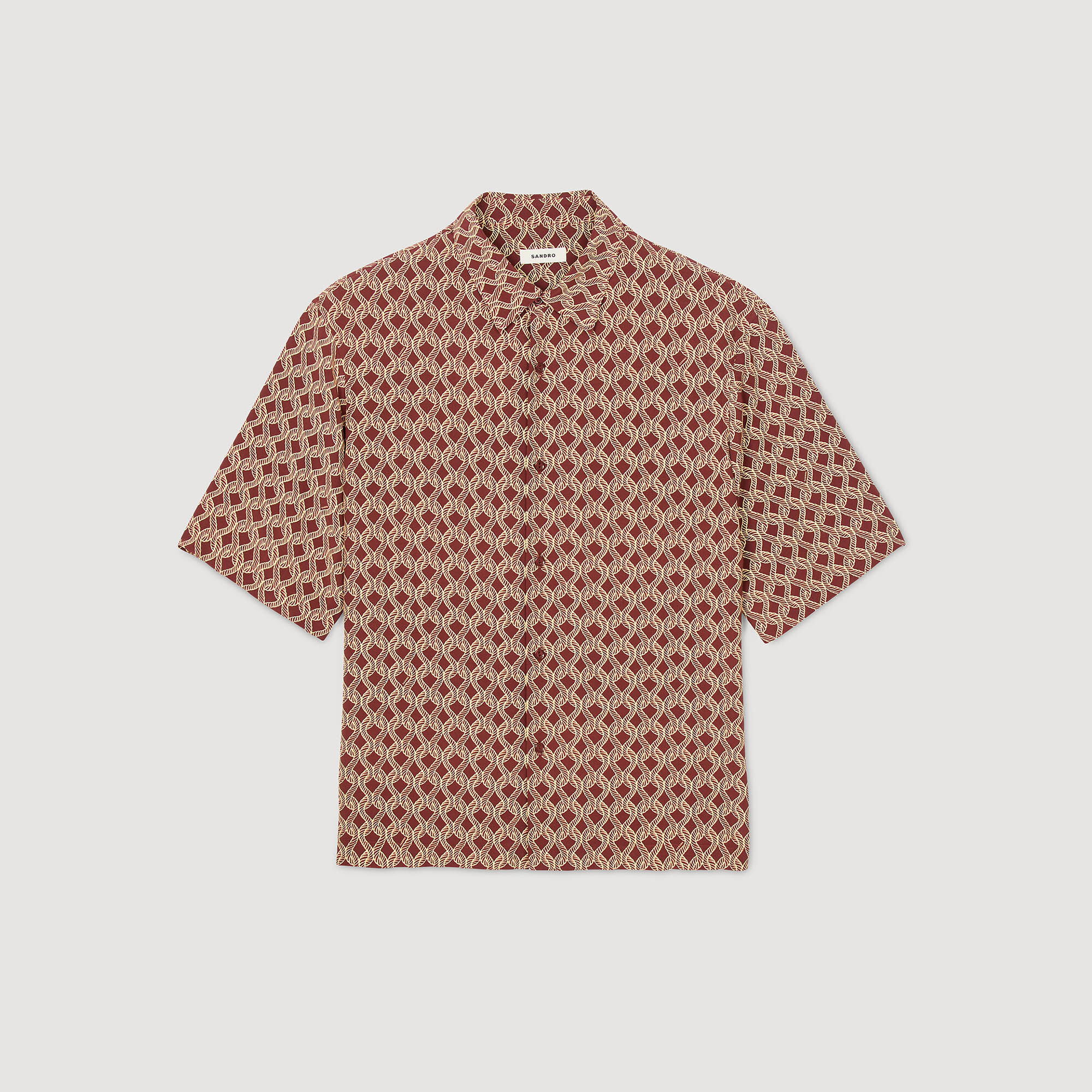 Chemise imprimée corde