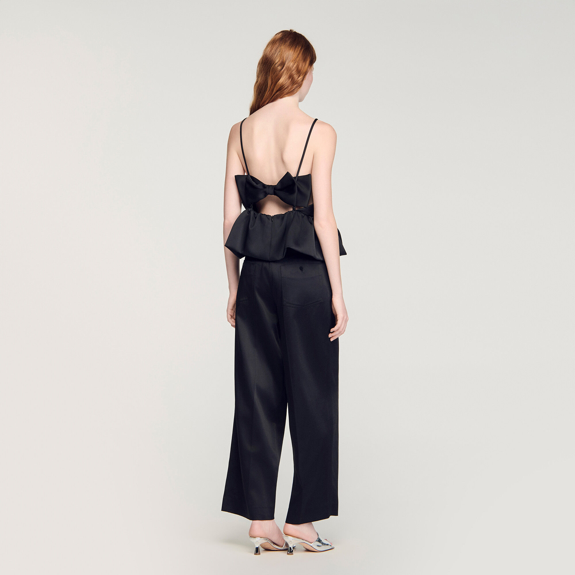 Haut crop top peplum