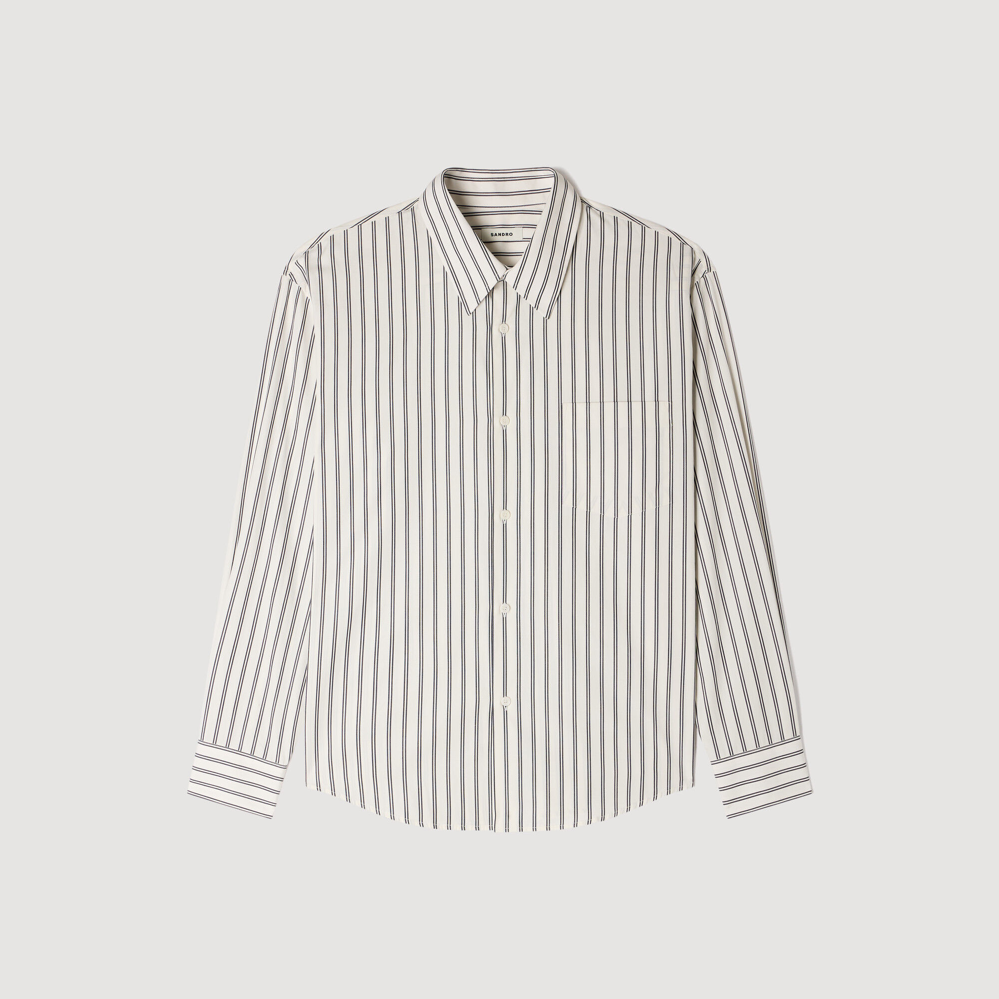 Chemise en coton à rayures