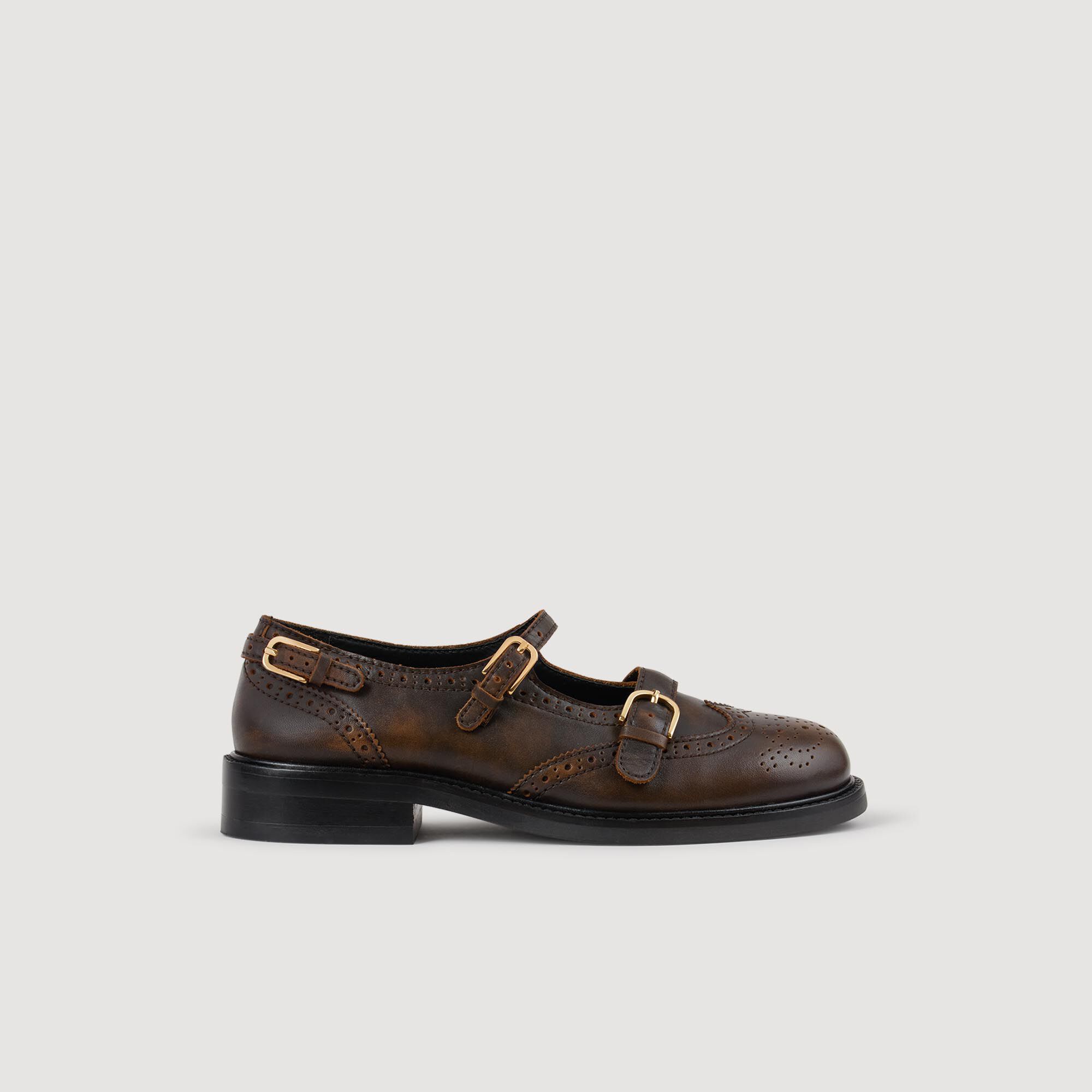Mocassins Mary Jane à multiples boucles