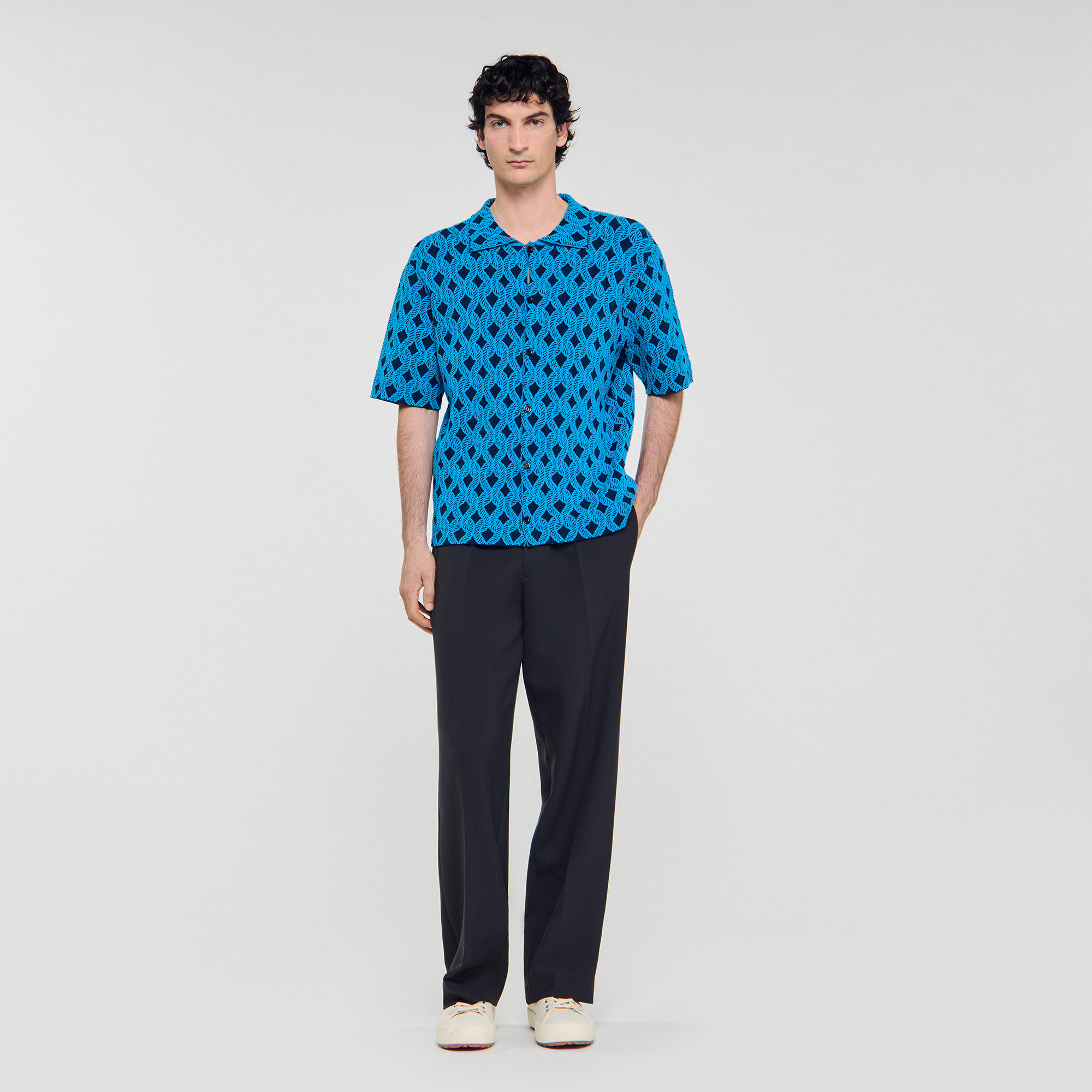 Chemise jacquard en corde