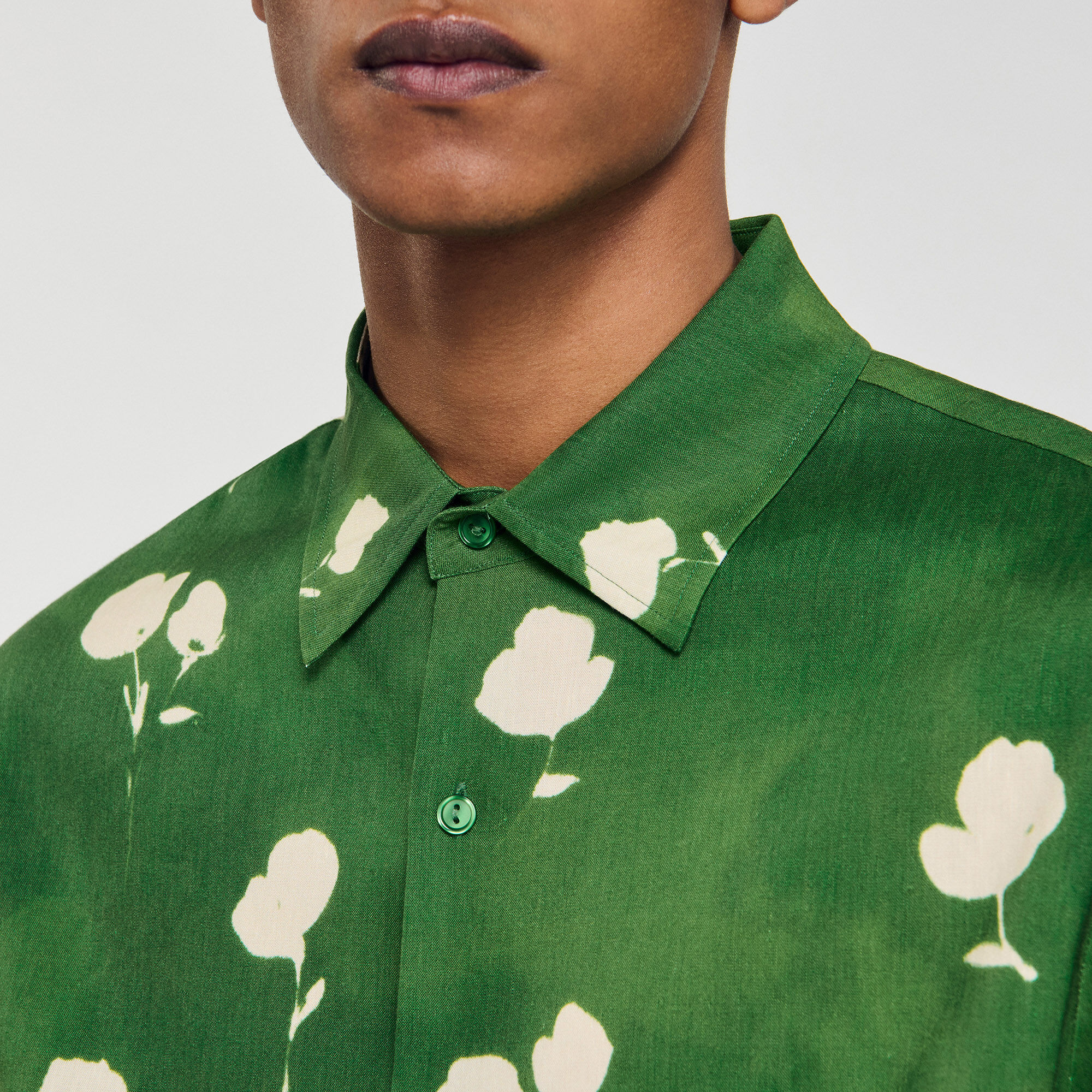 Chemise à motif floral