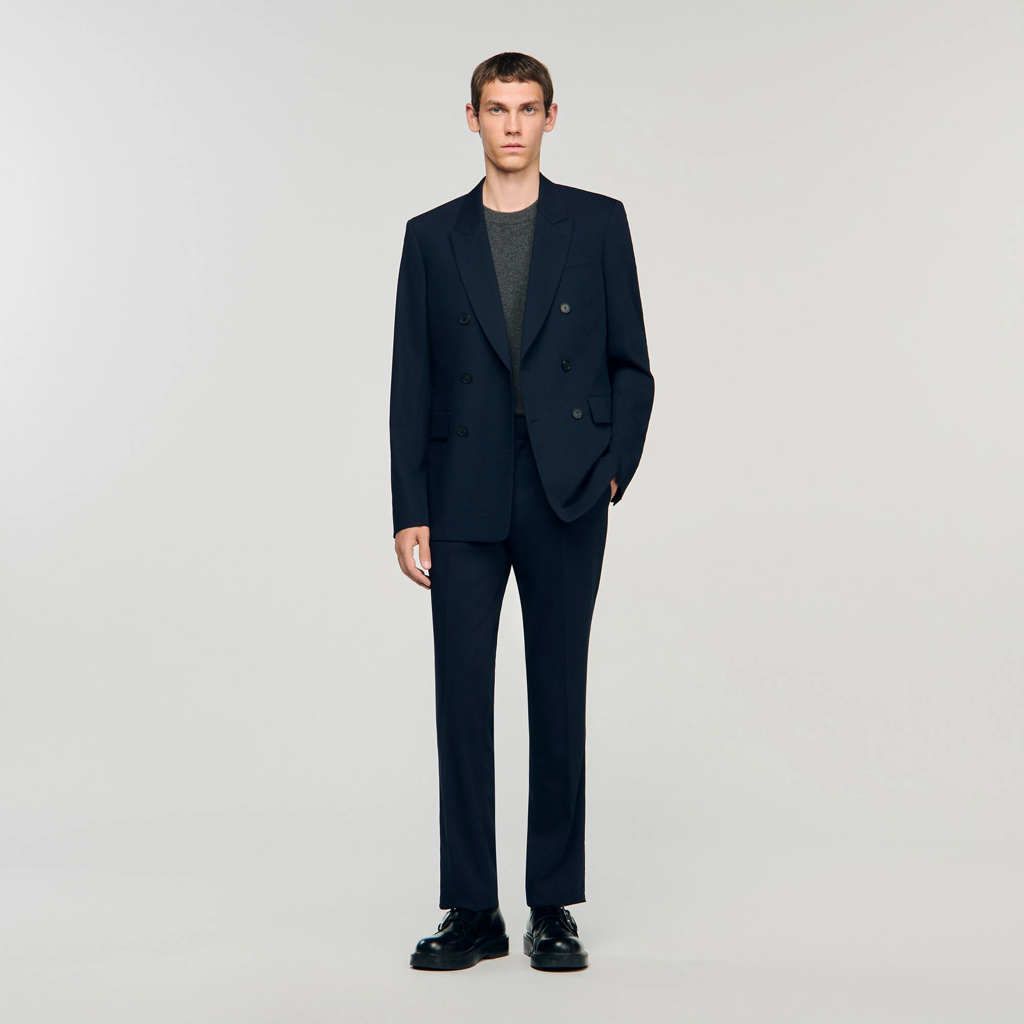 Veste de costume à double boutonnage