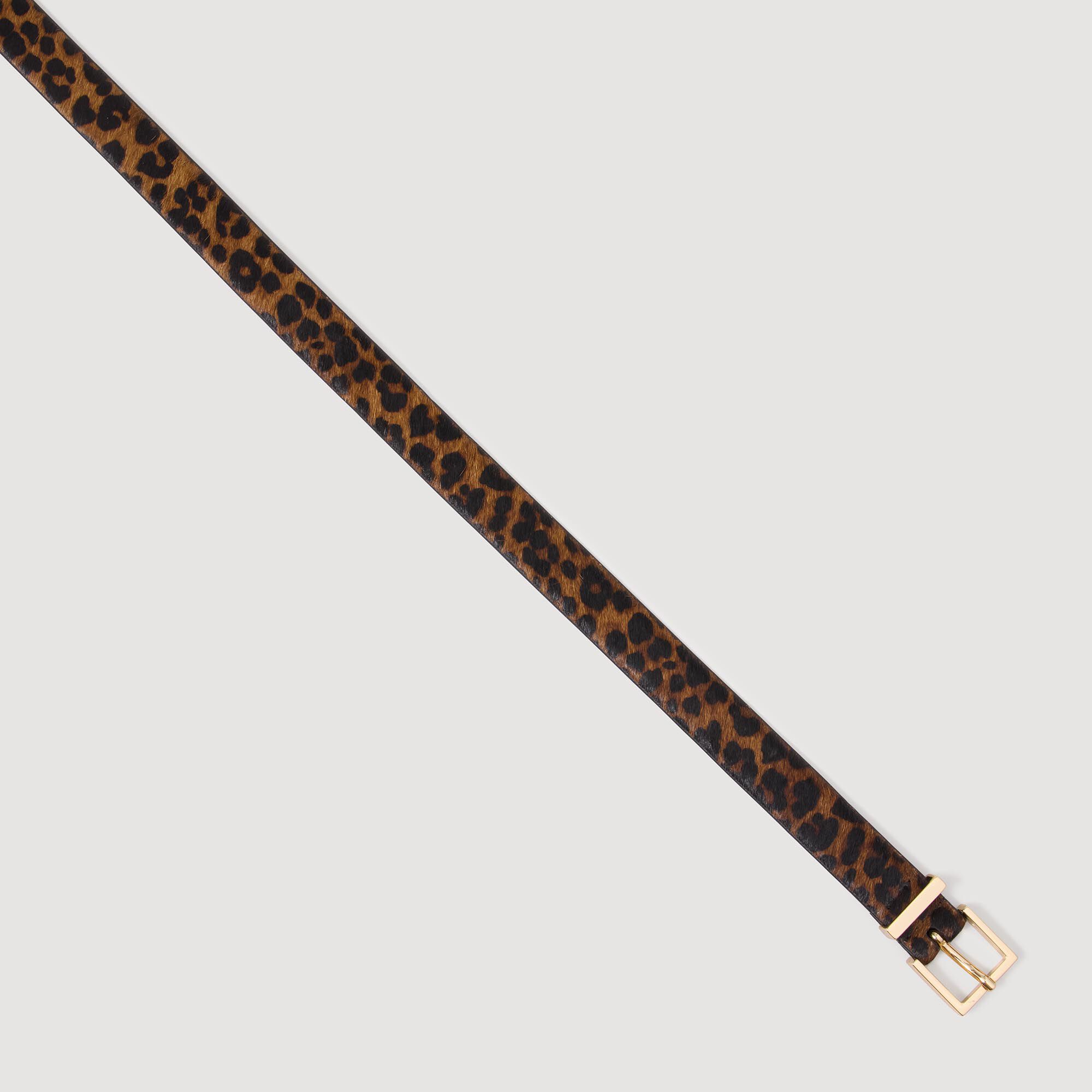 Ceinture en cuir effet poney