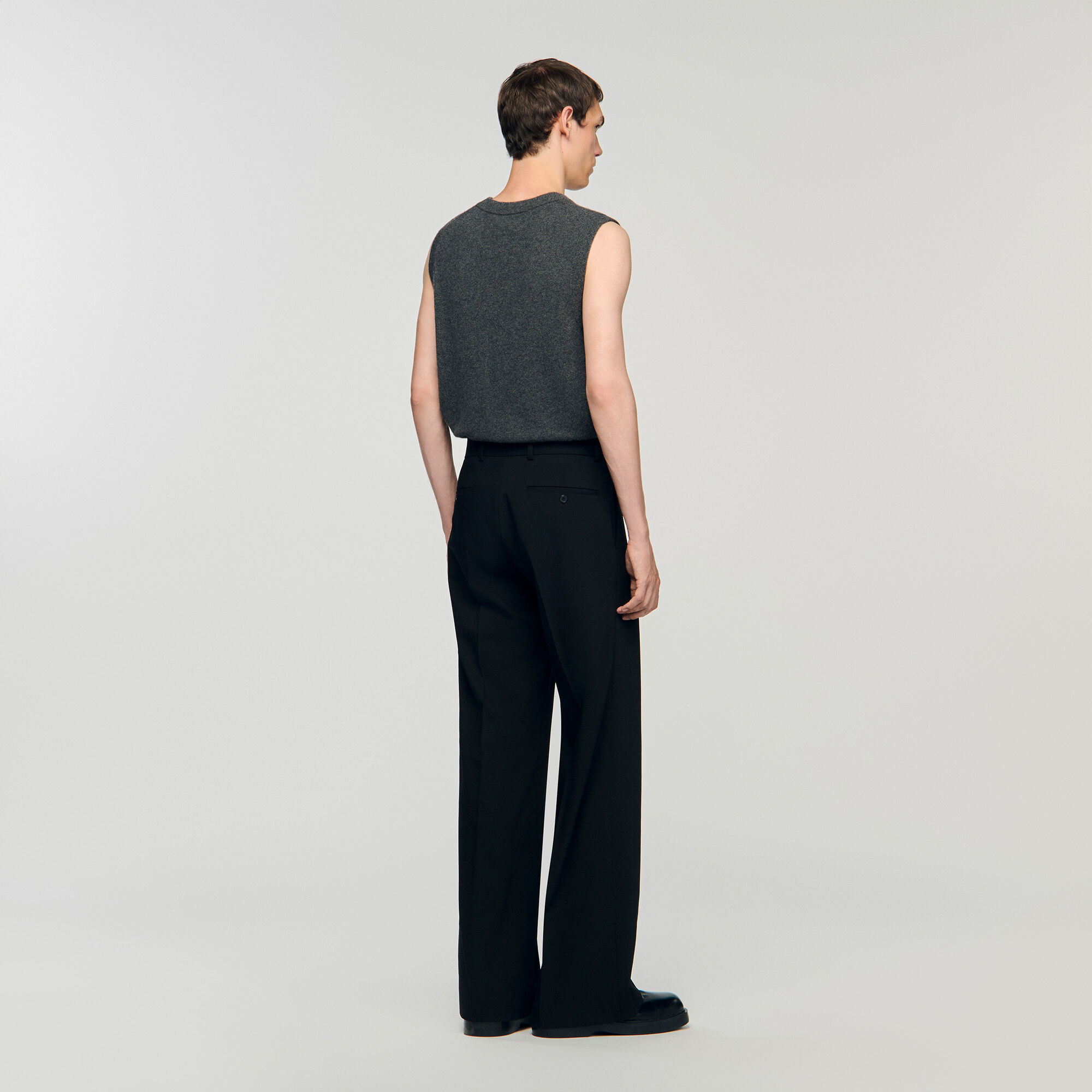 Pantalons à jambes larges avec plis