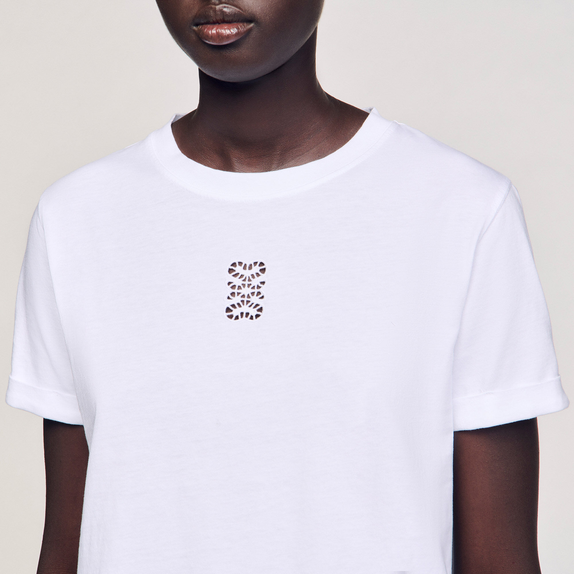 T-shirt en coton avec broderie