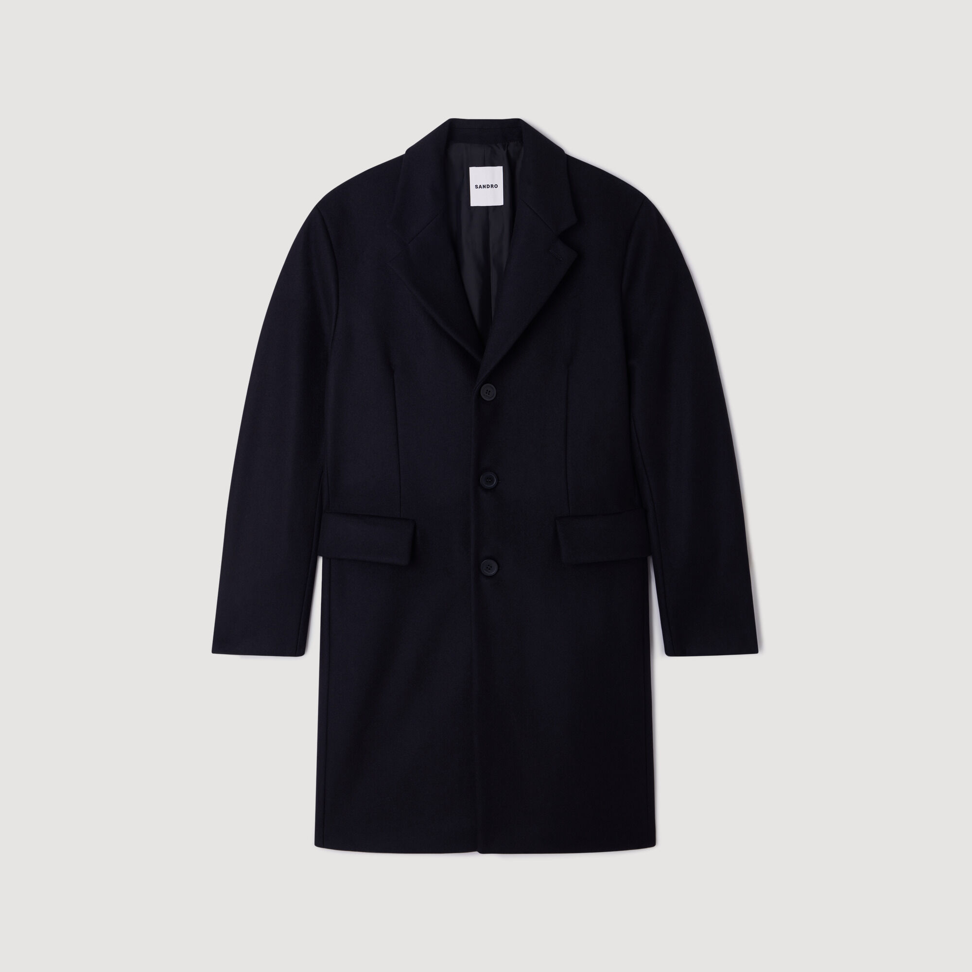 Manteau en laine et cachemire