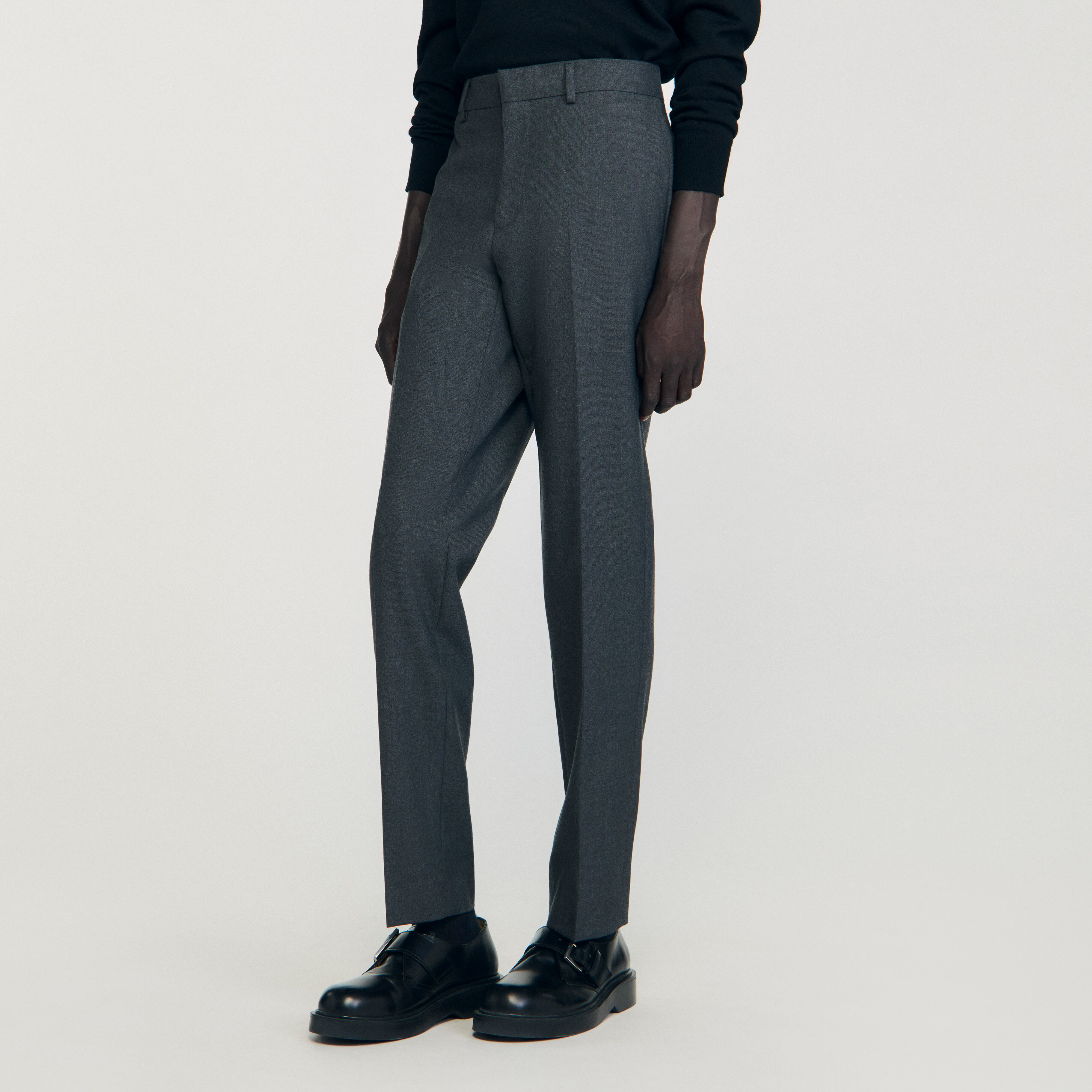 Pantalon de costume en laine vierge
