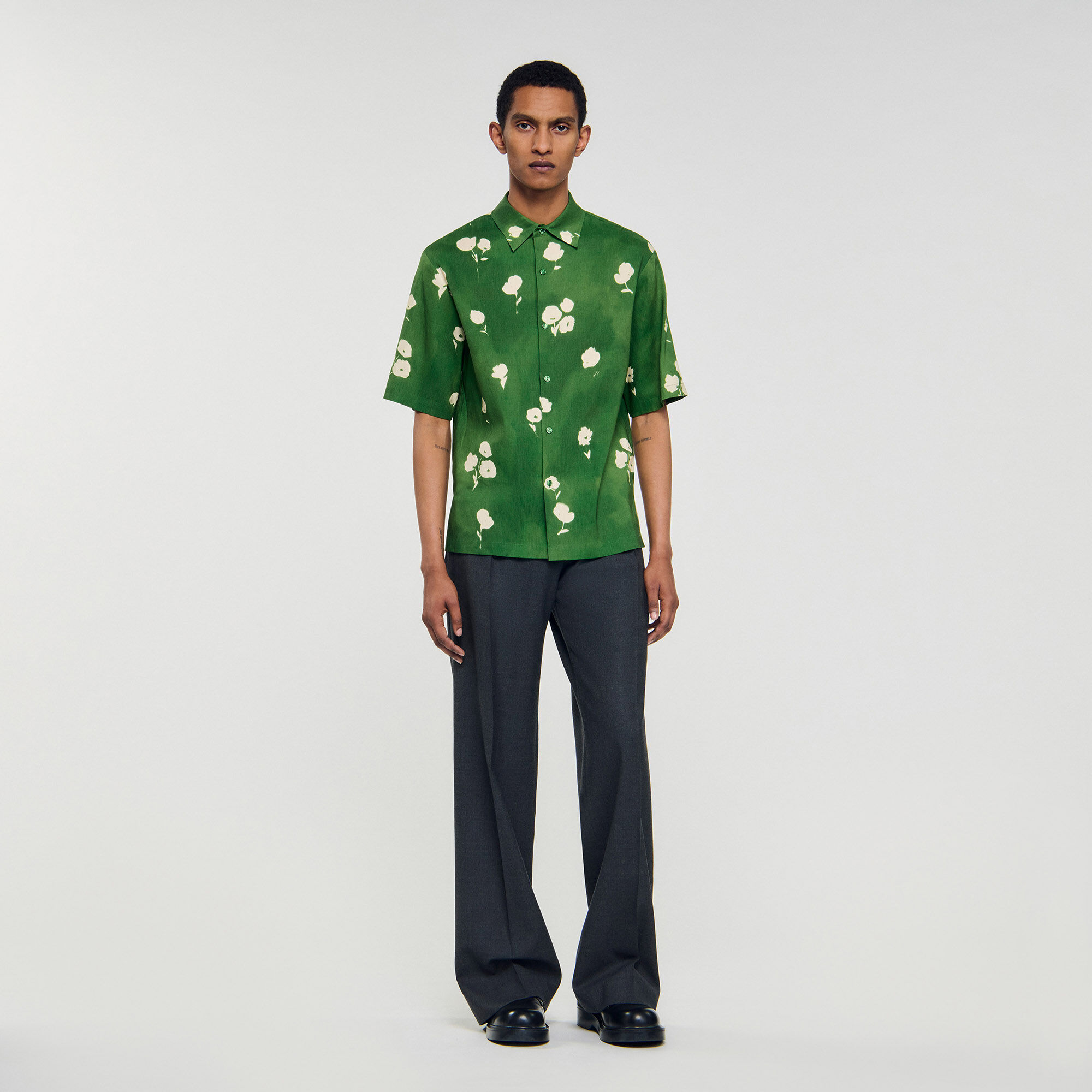 Chemise à motif floral