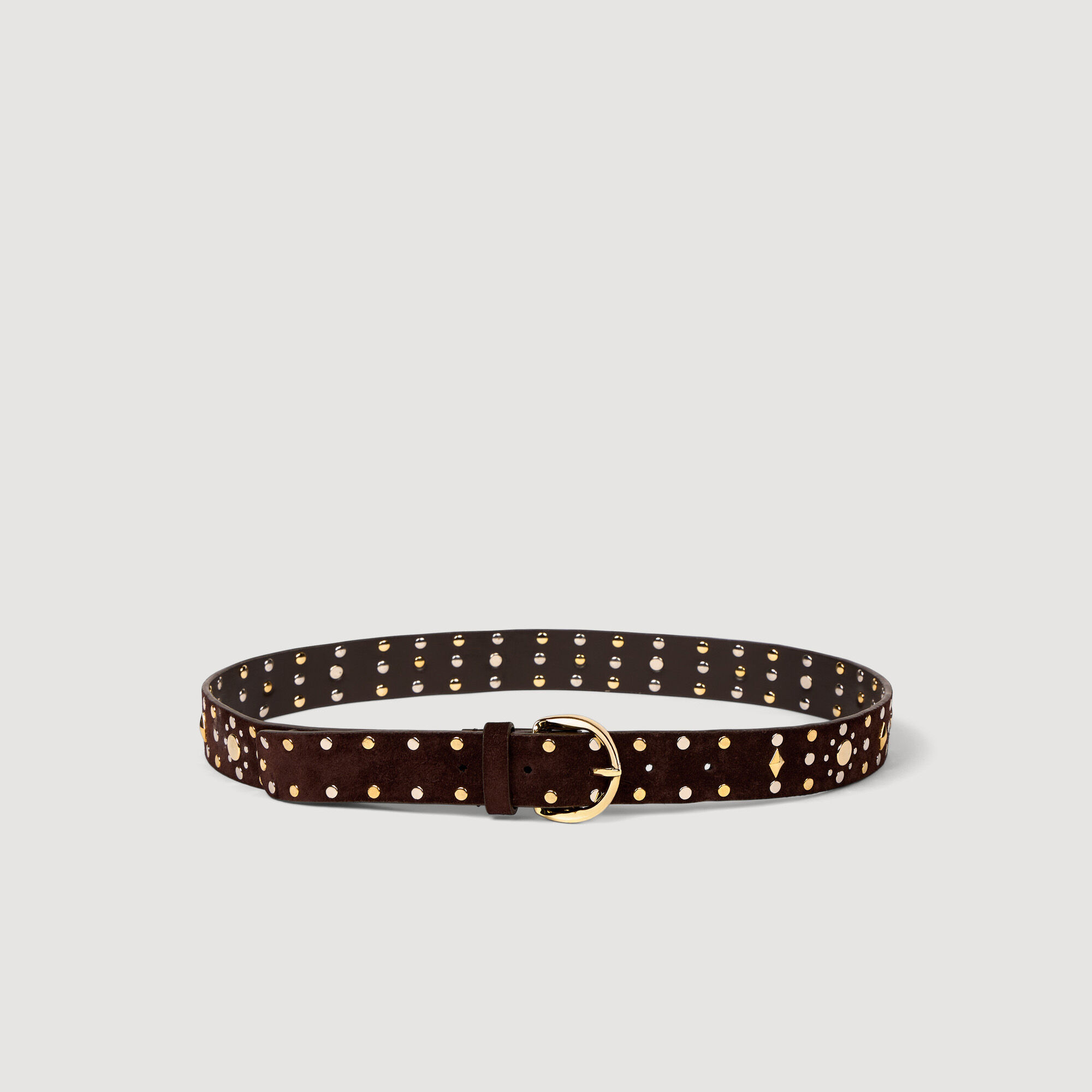 Ceinture en daim avec rivets