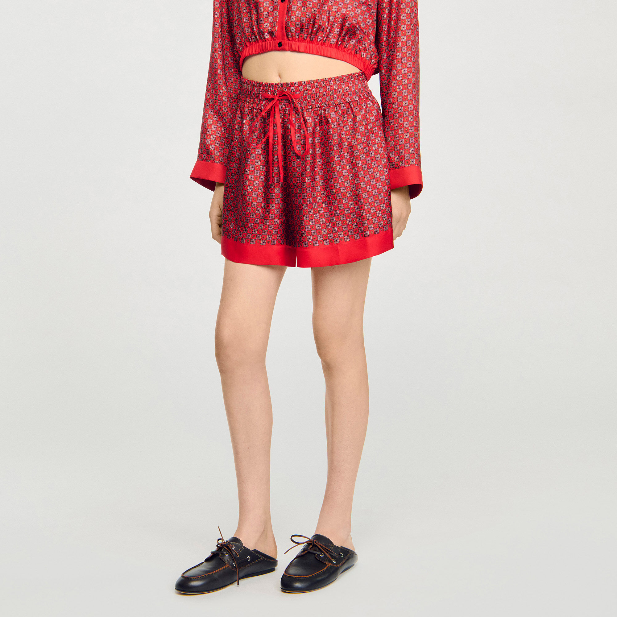 Shorts imprimé écharpe