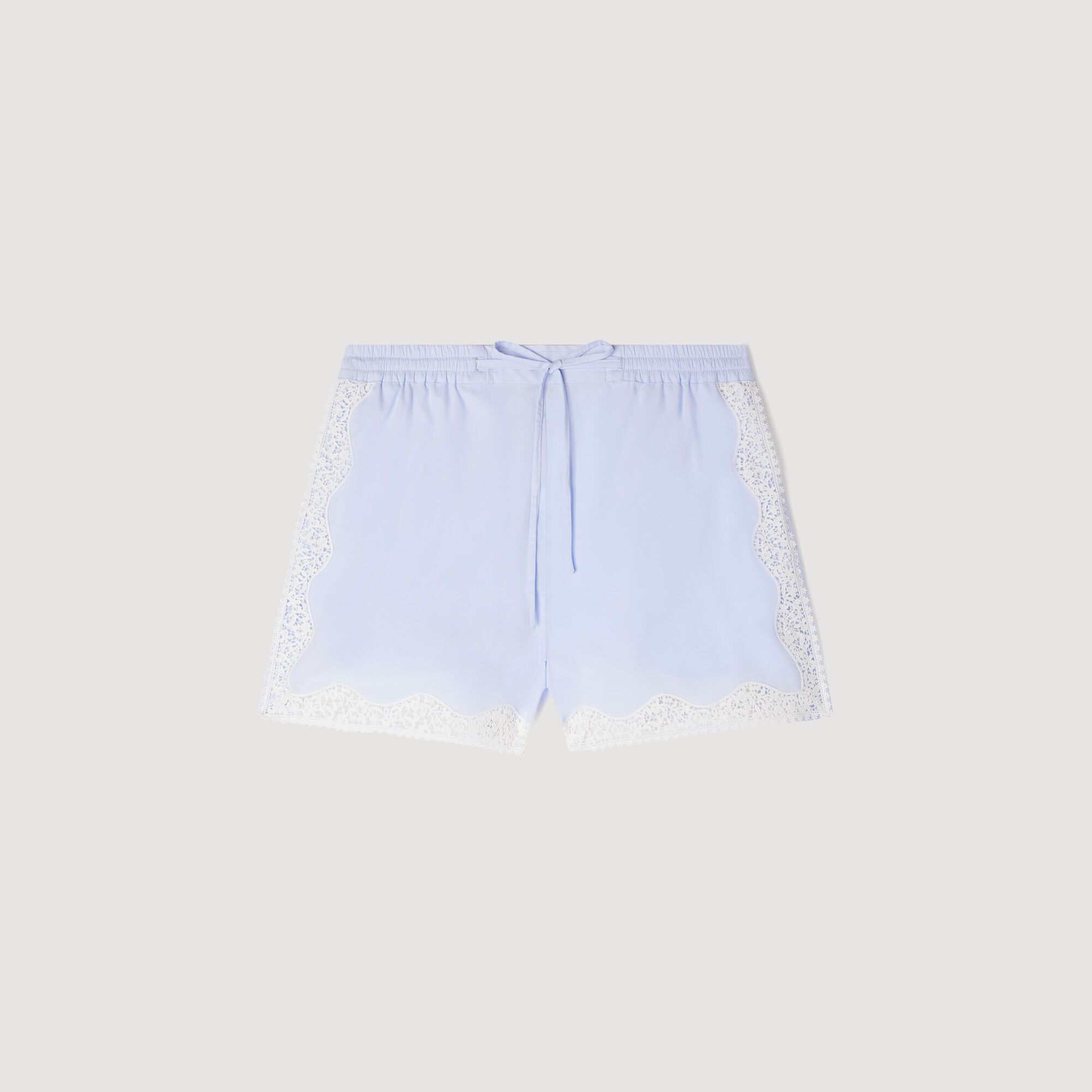 Shorts à détails dentelle