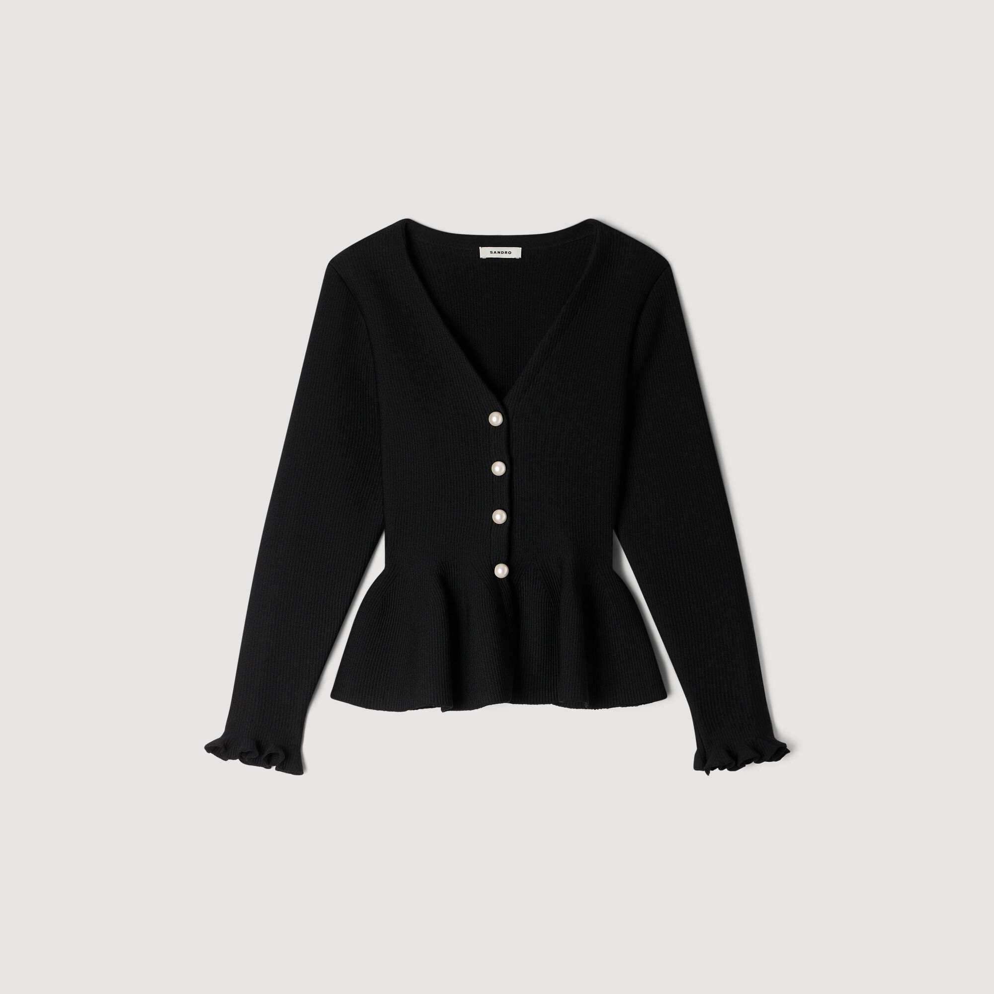 Cardigan peplum