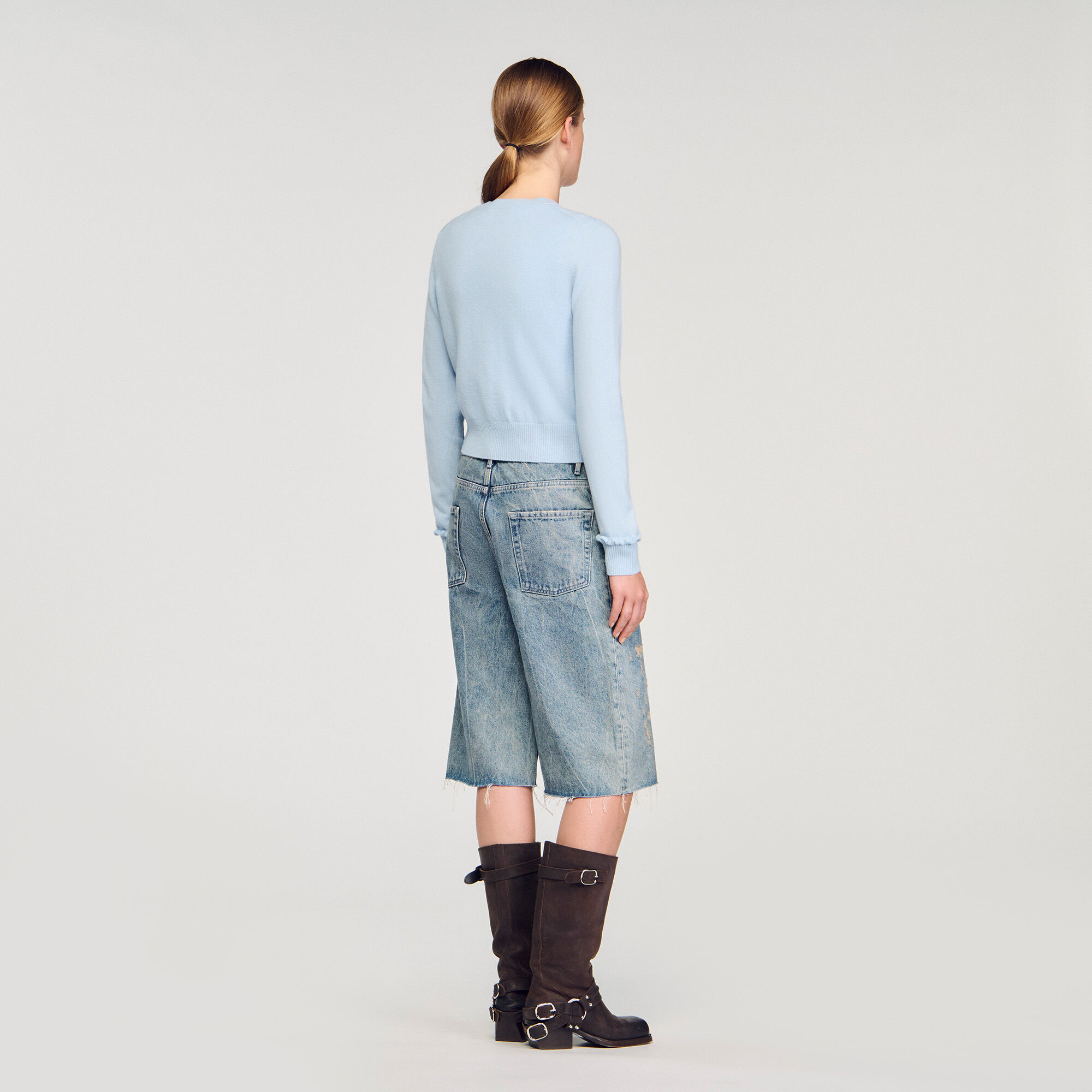 Cardigan à volants