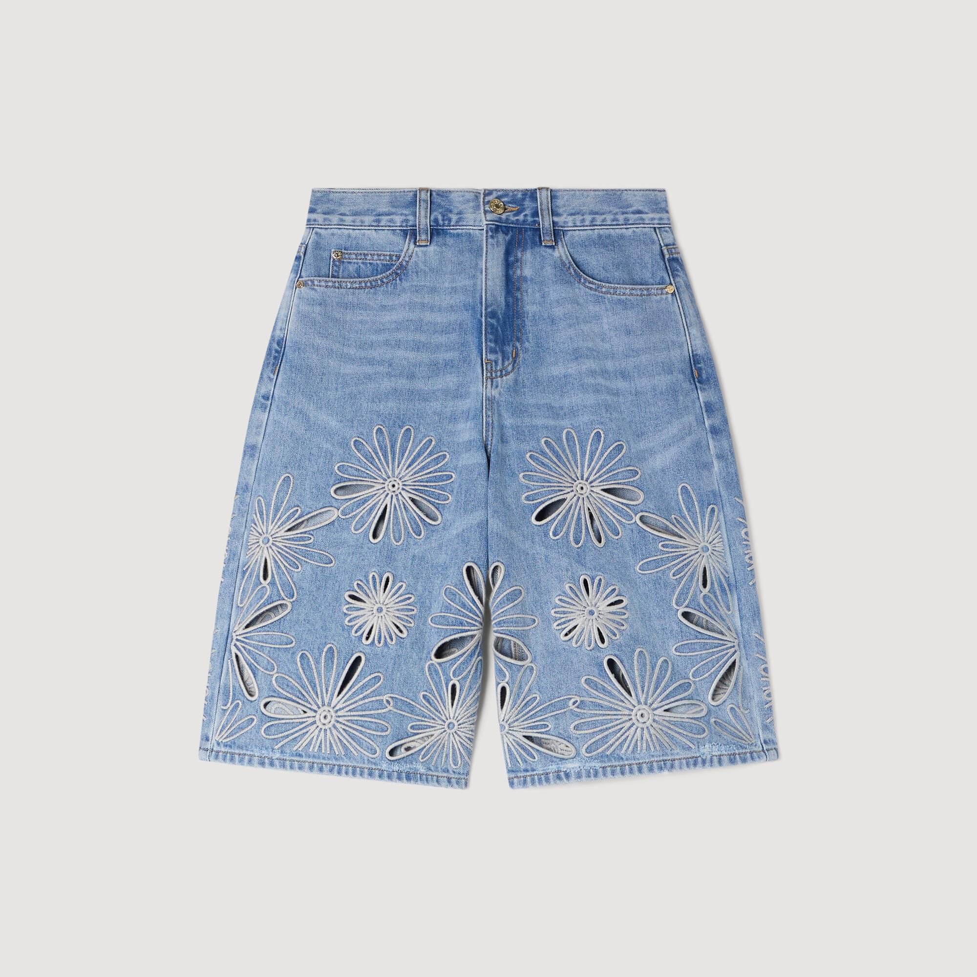 Shorts Bermuda brodés