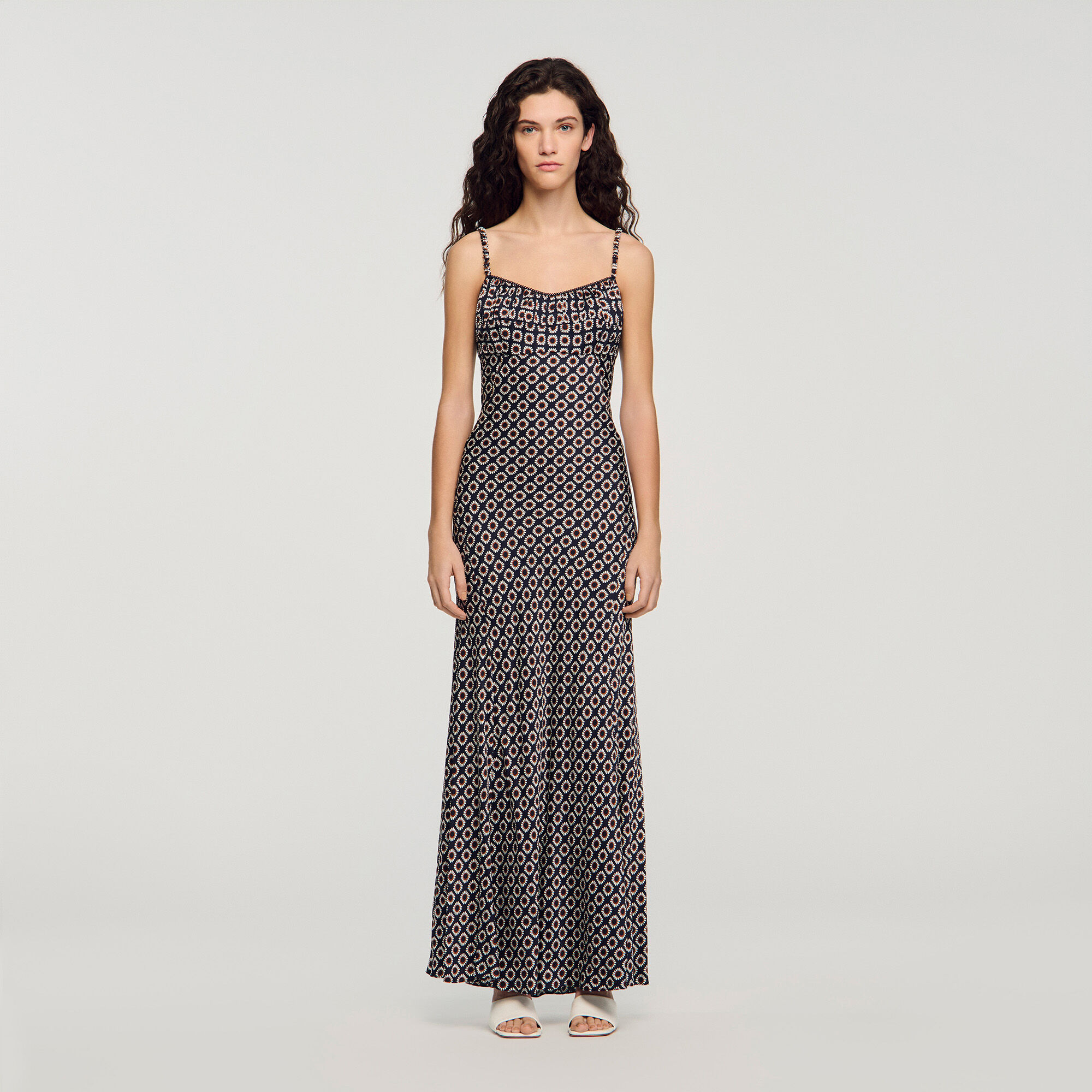Robe maxi à imprimé floral