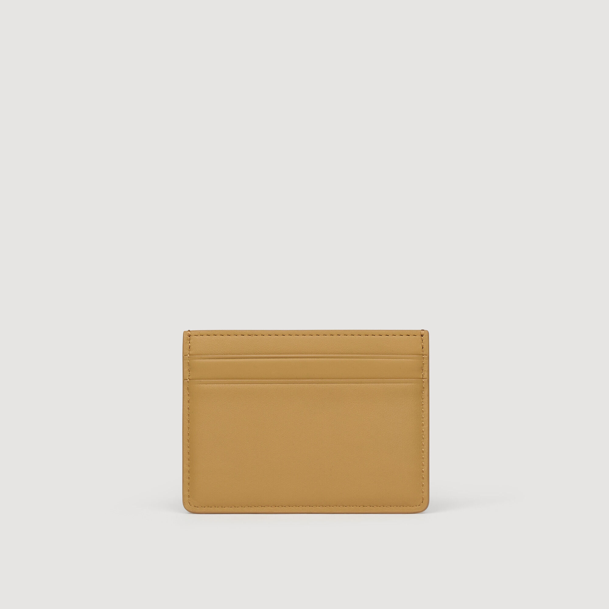 Porte-cartes en cuir avec logo