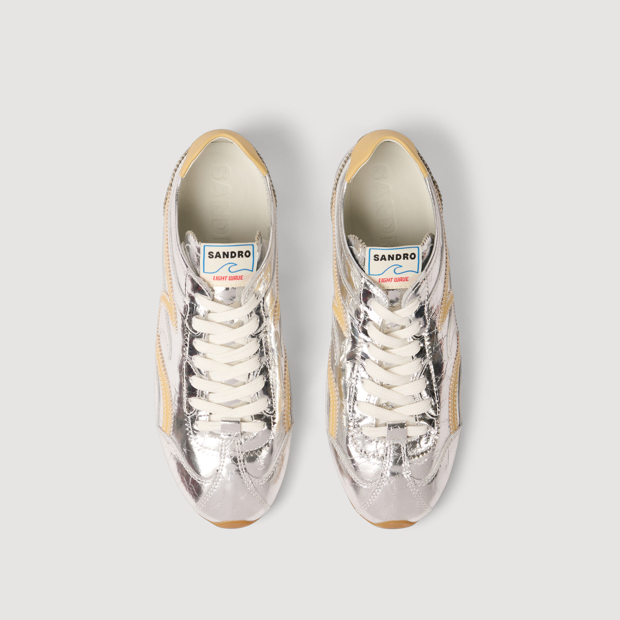Chaussures métalliques à effet lumière
