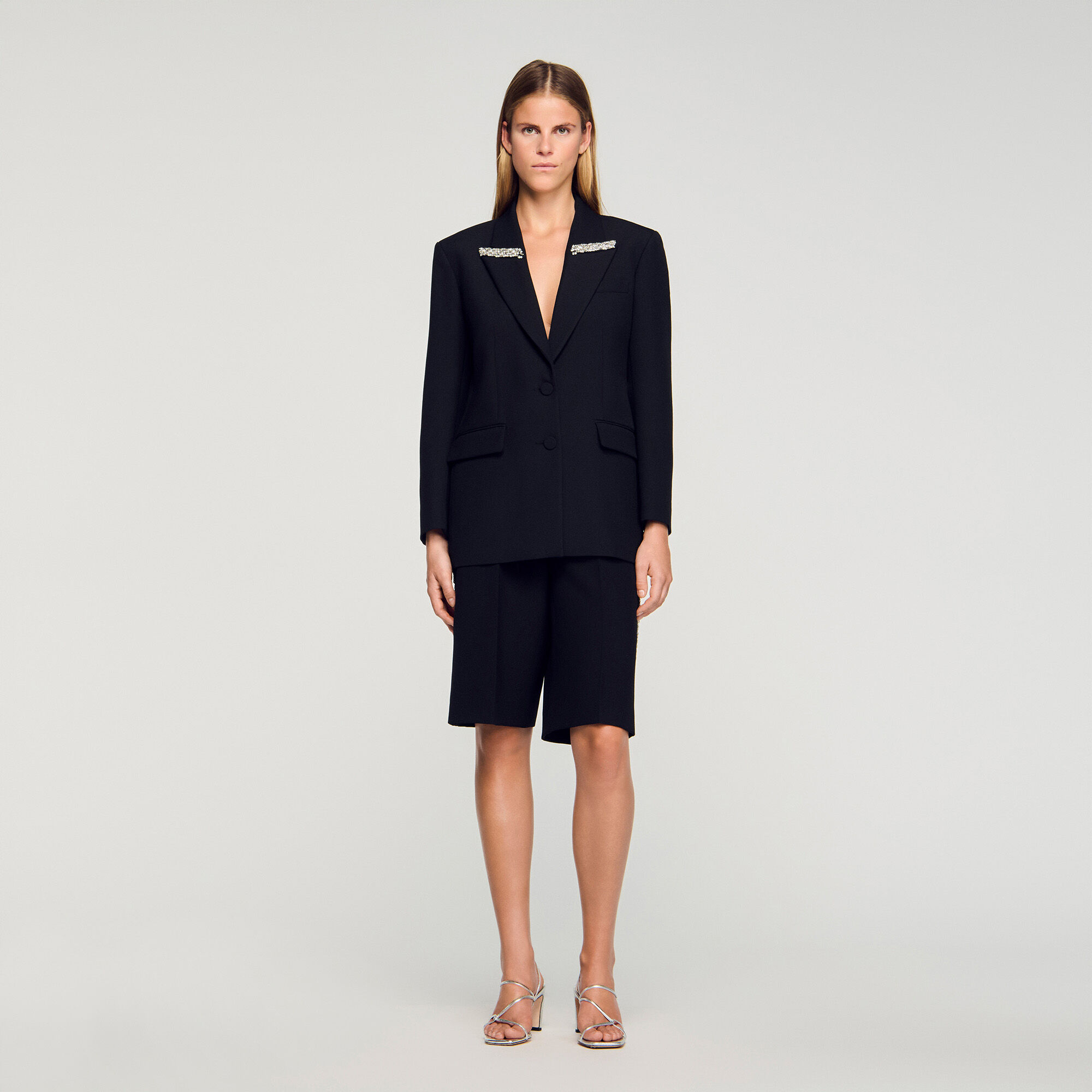 Veste avec bande de strass