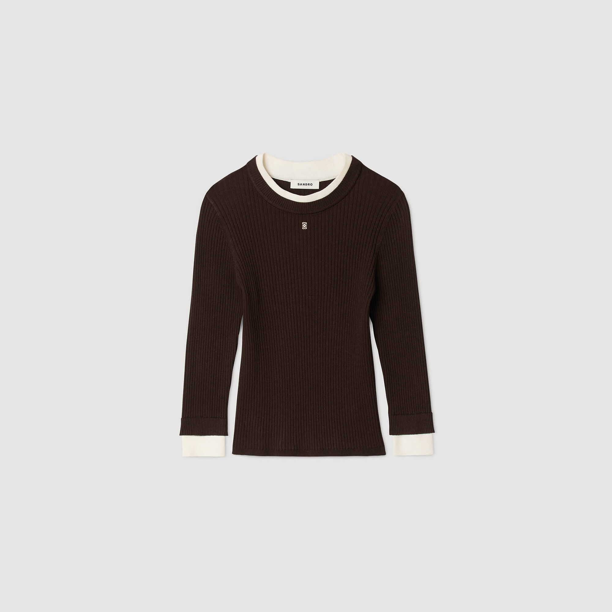 Pull en laine mélangée 2-en-1