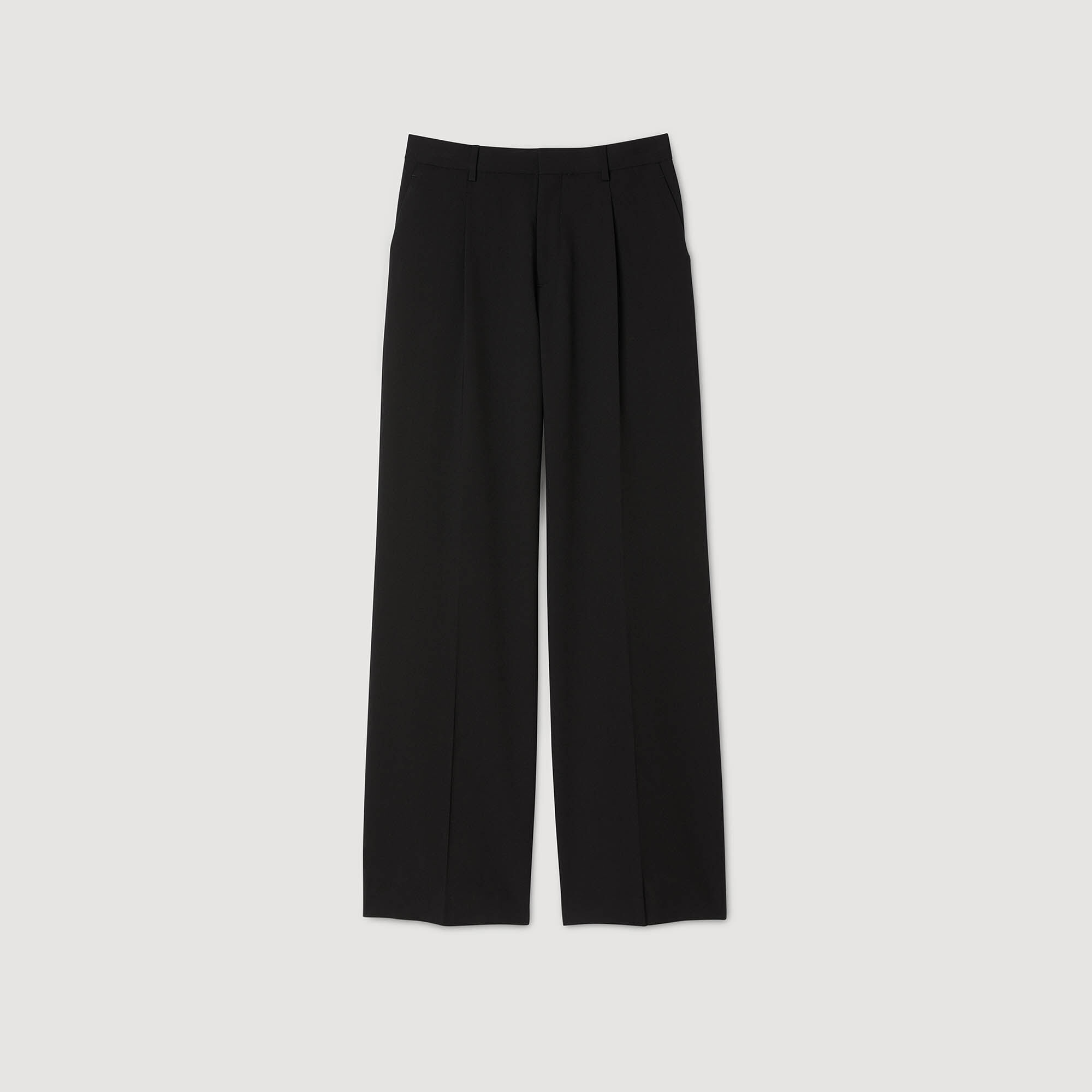 Pantalons à jambes larges avec plis