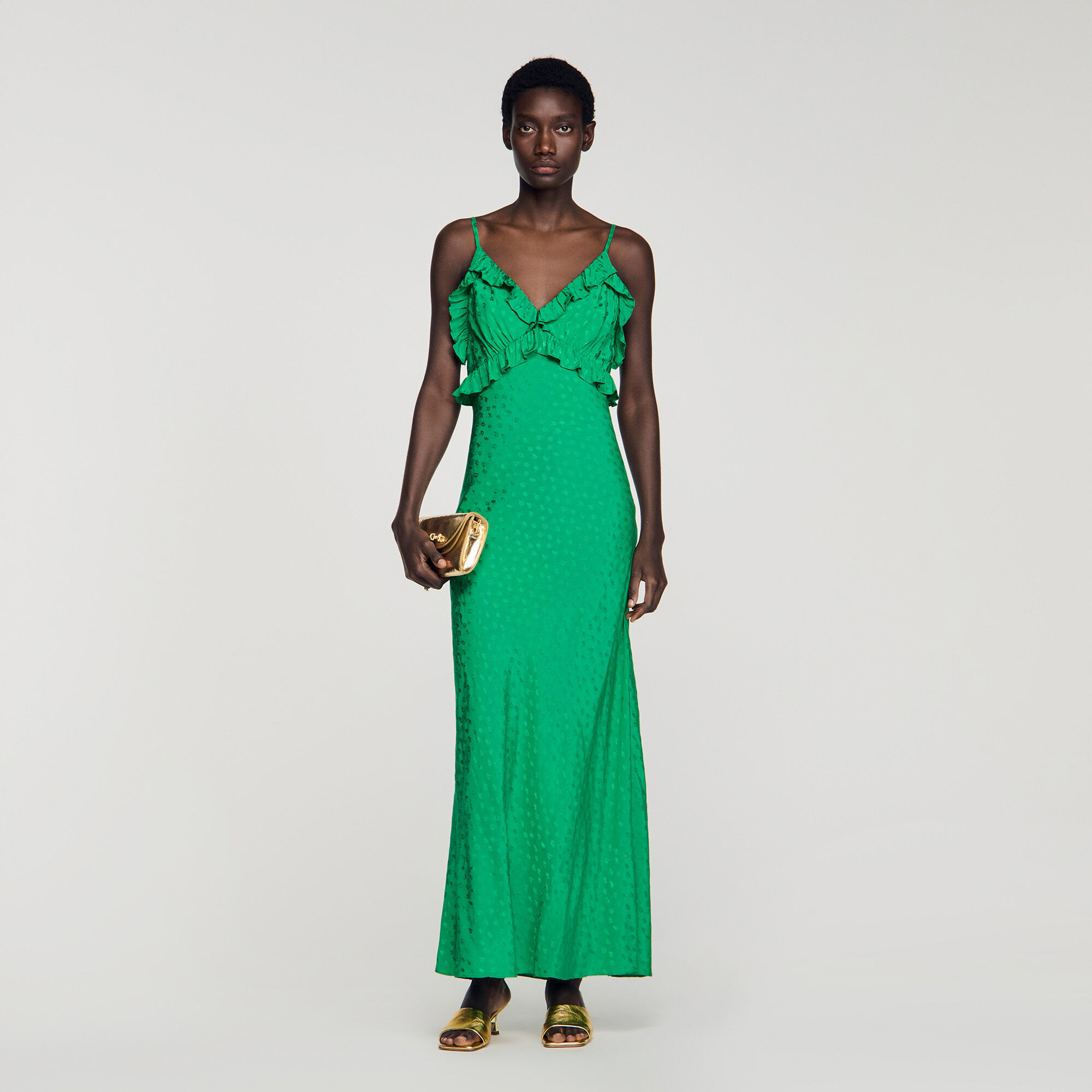 Robe maxi à bretelles
