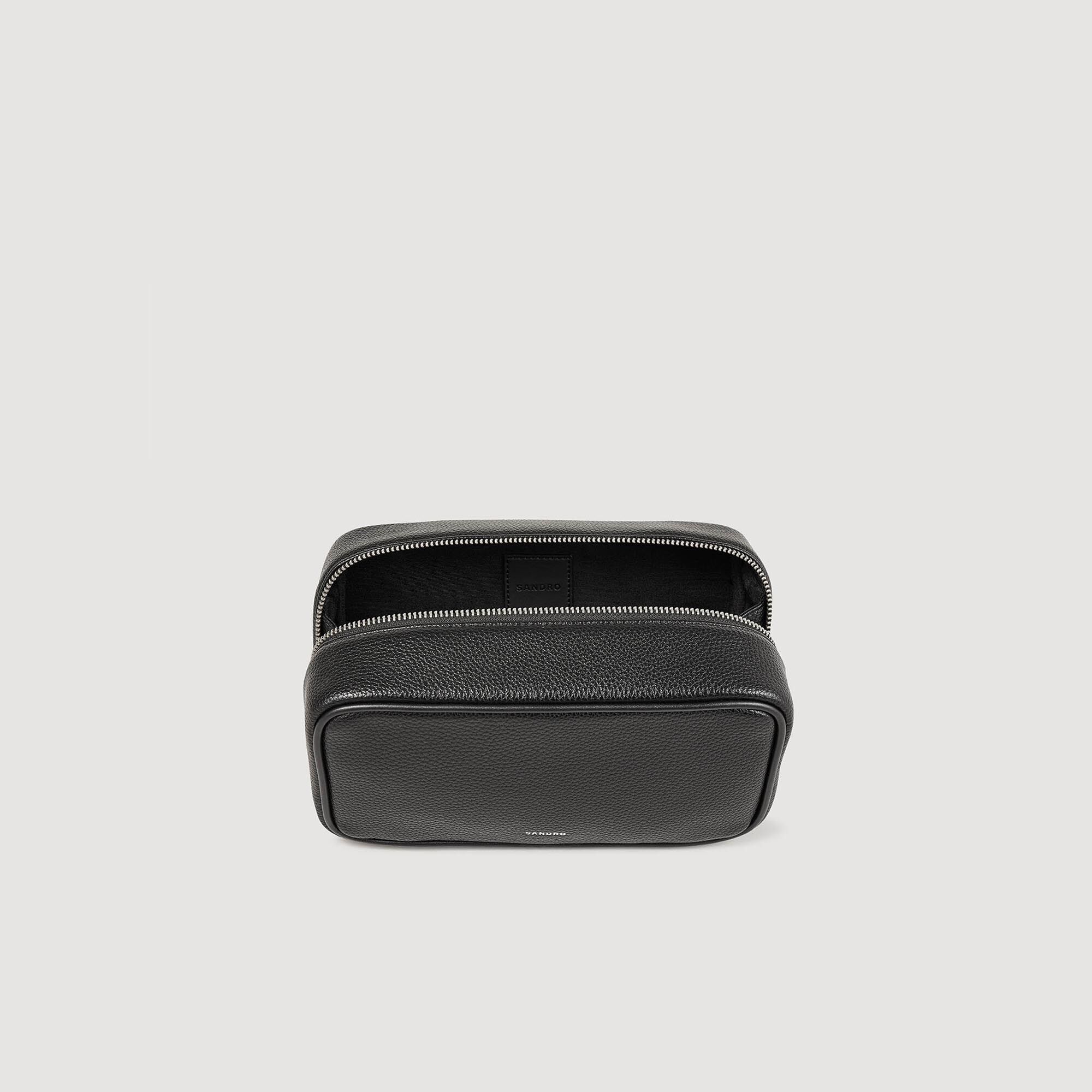 Sacoche de toilette en tissu grainé