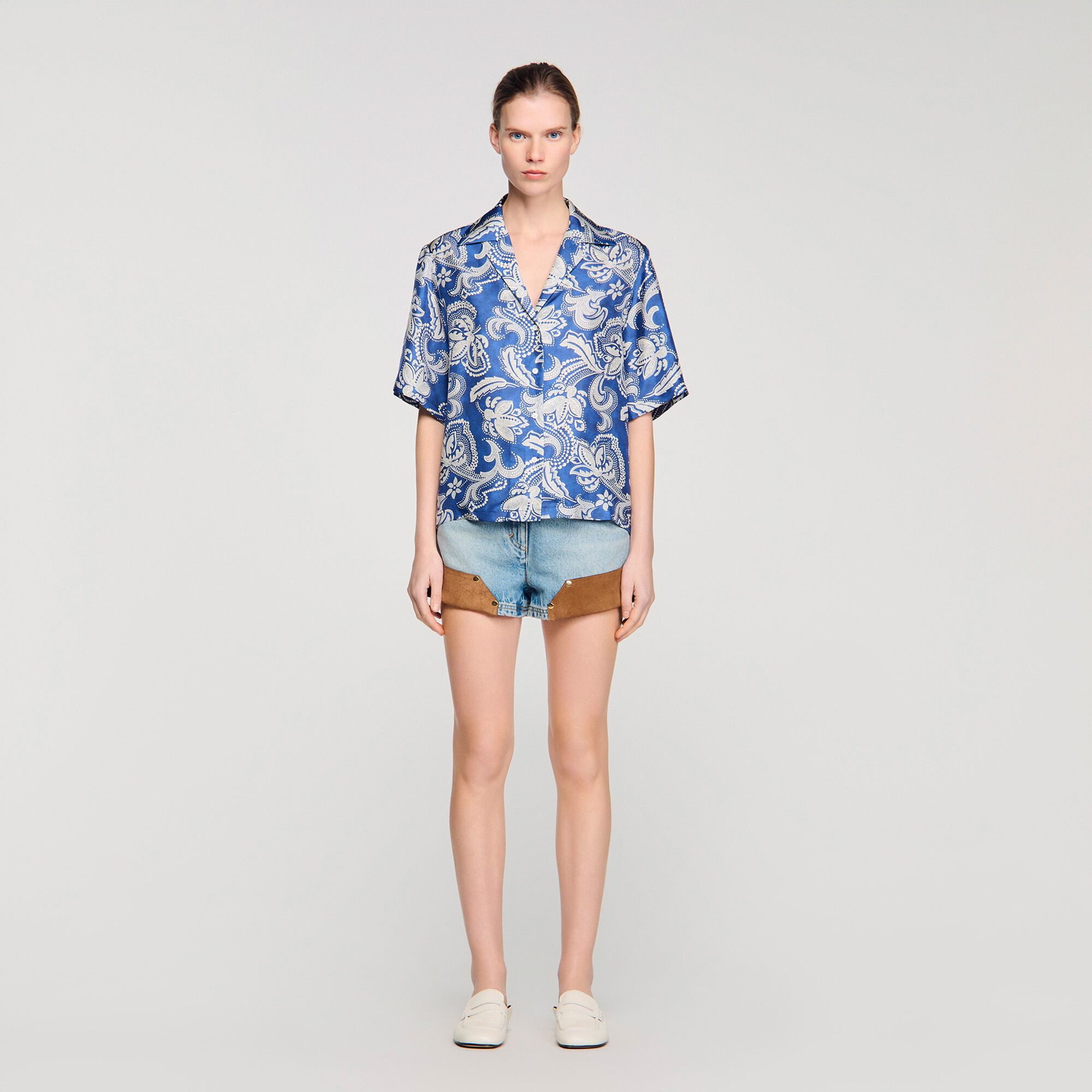 Chemise imprimée fleurs