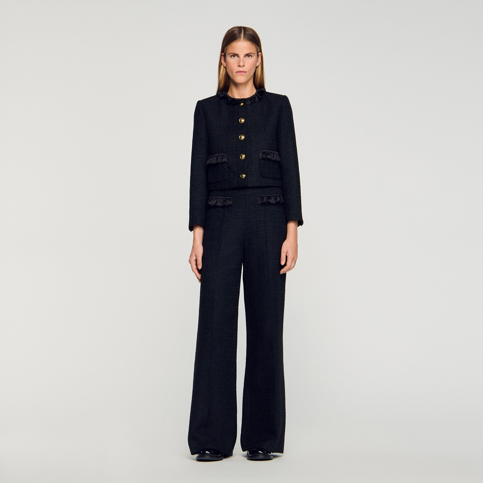 Pantalon de costume en tweed