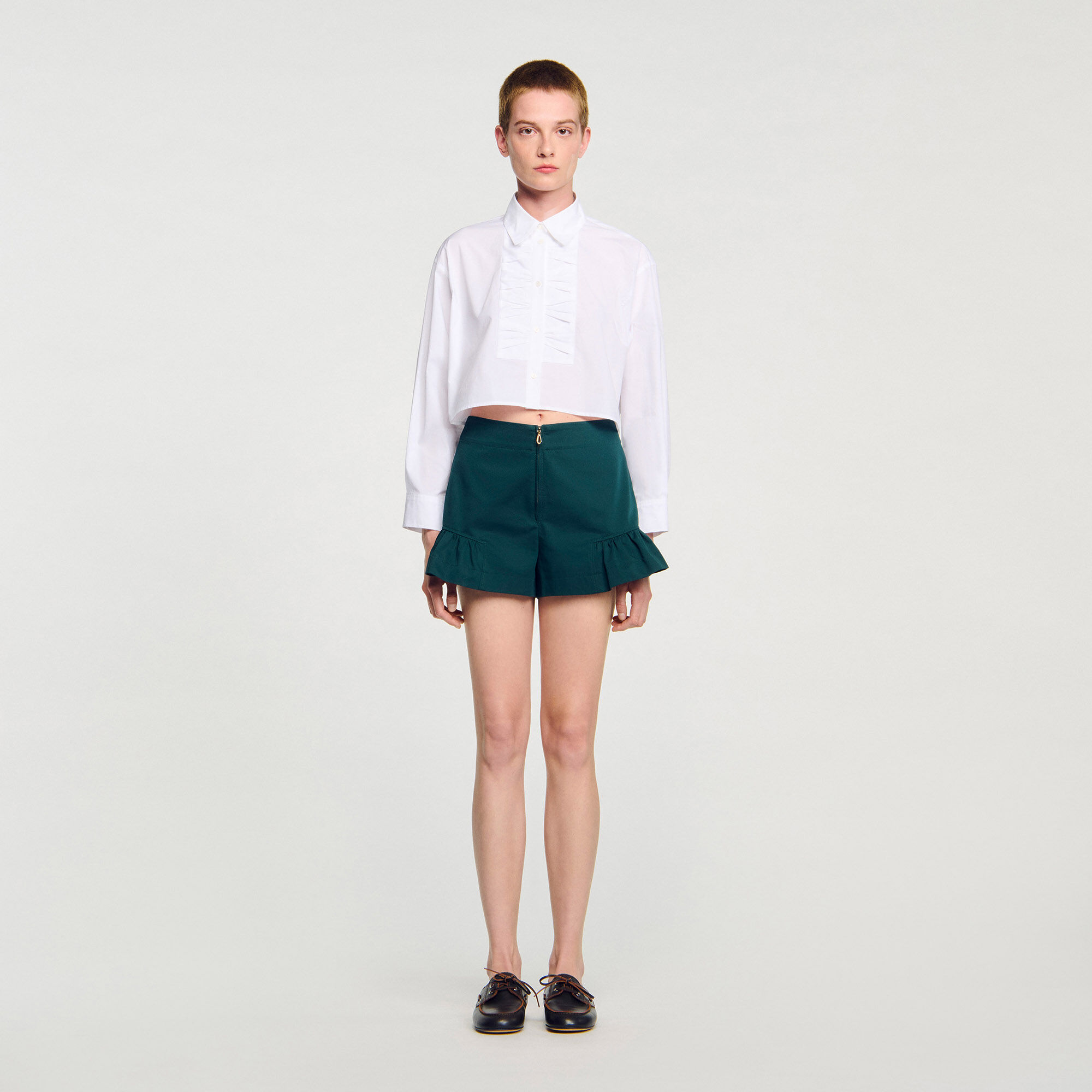 Shorts évasés à volants