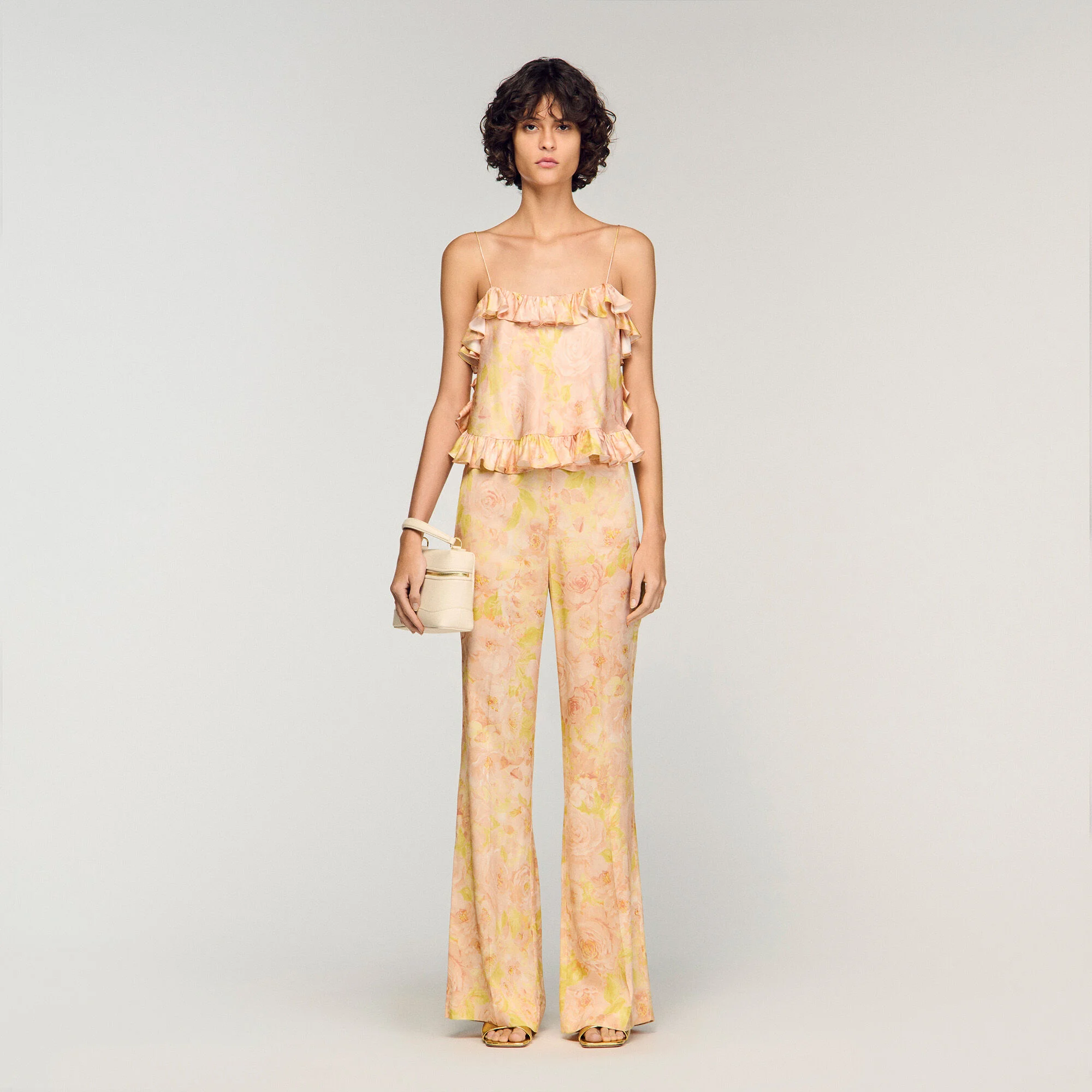 Pantalons fluides imprimé floral