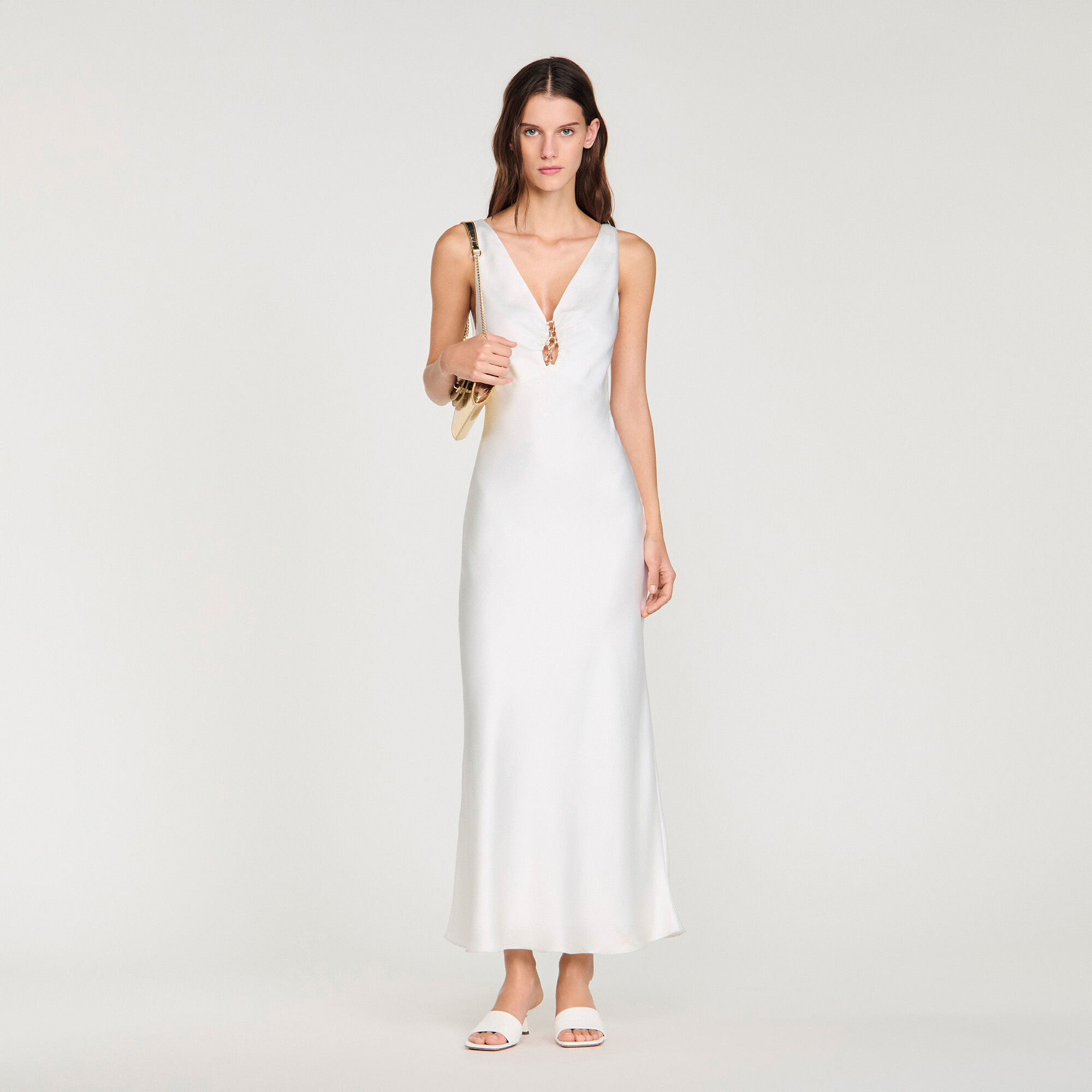 Robe maxi effet satin Jewel