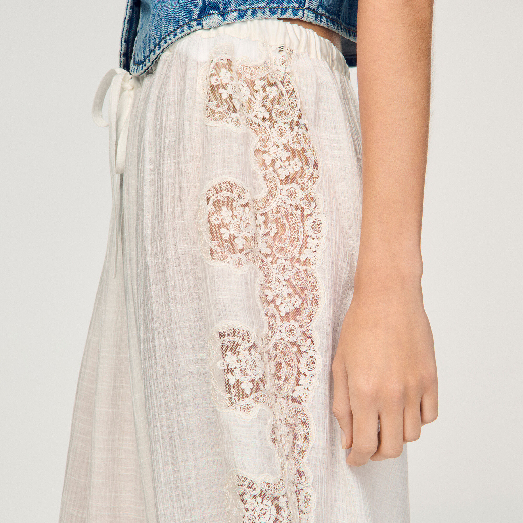 Pantalons ballon froissés