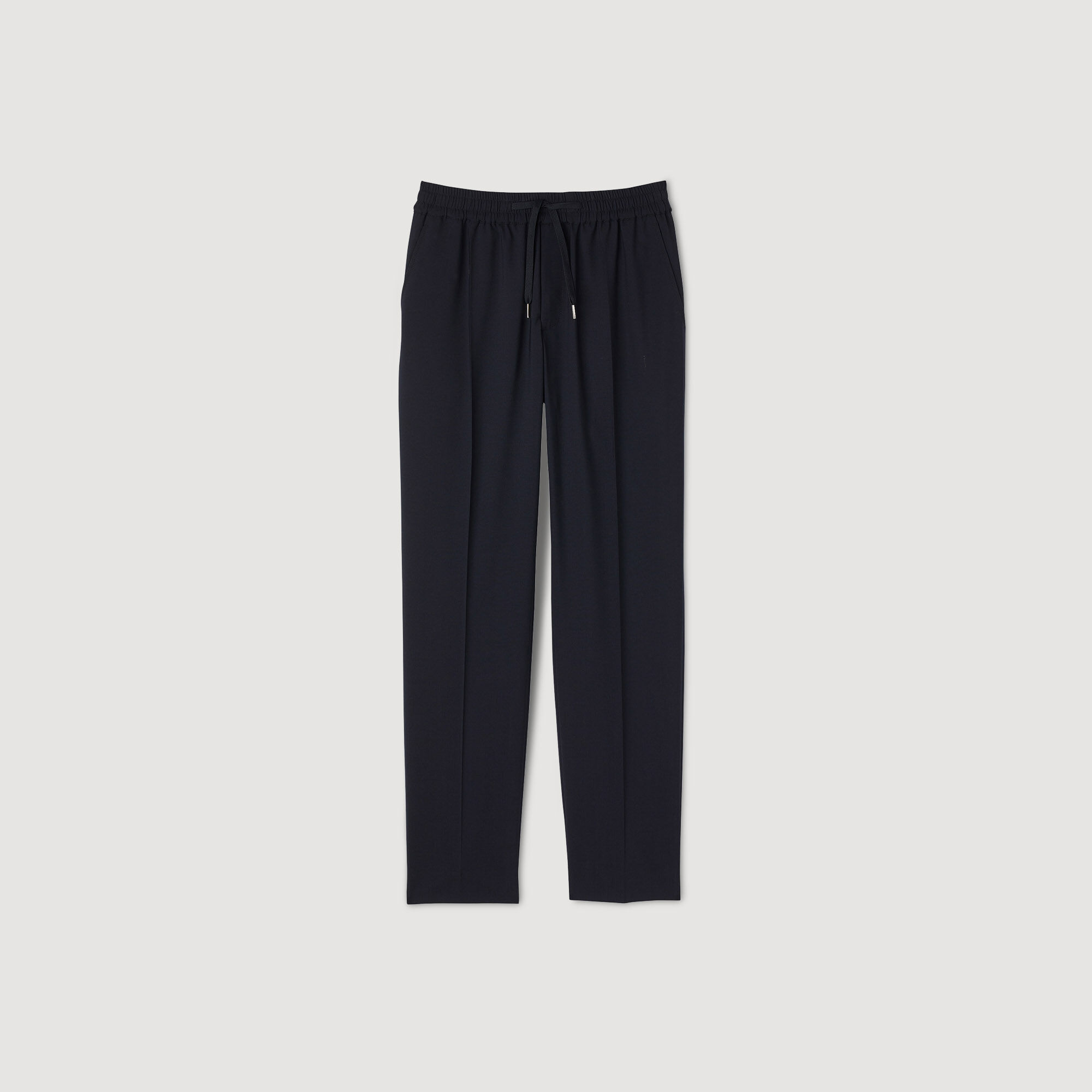 Pantalons droit à taille élastiquée