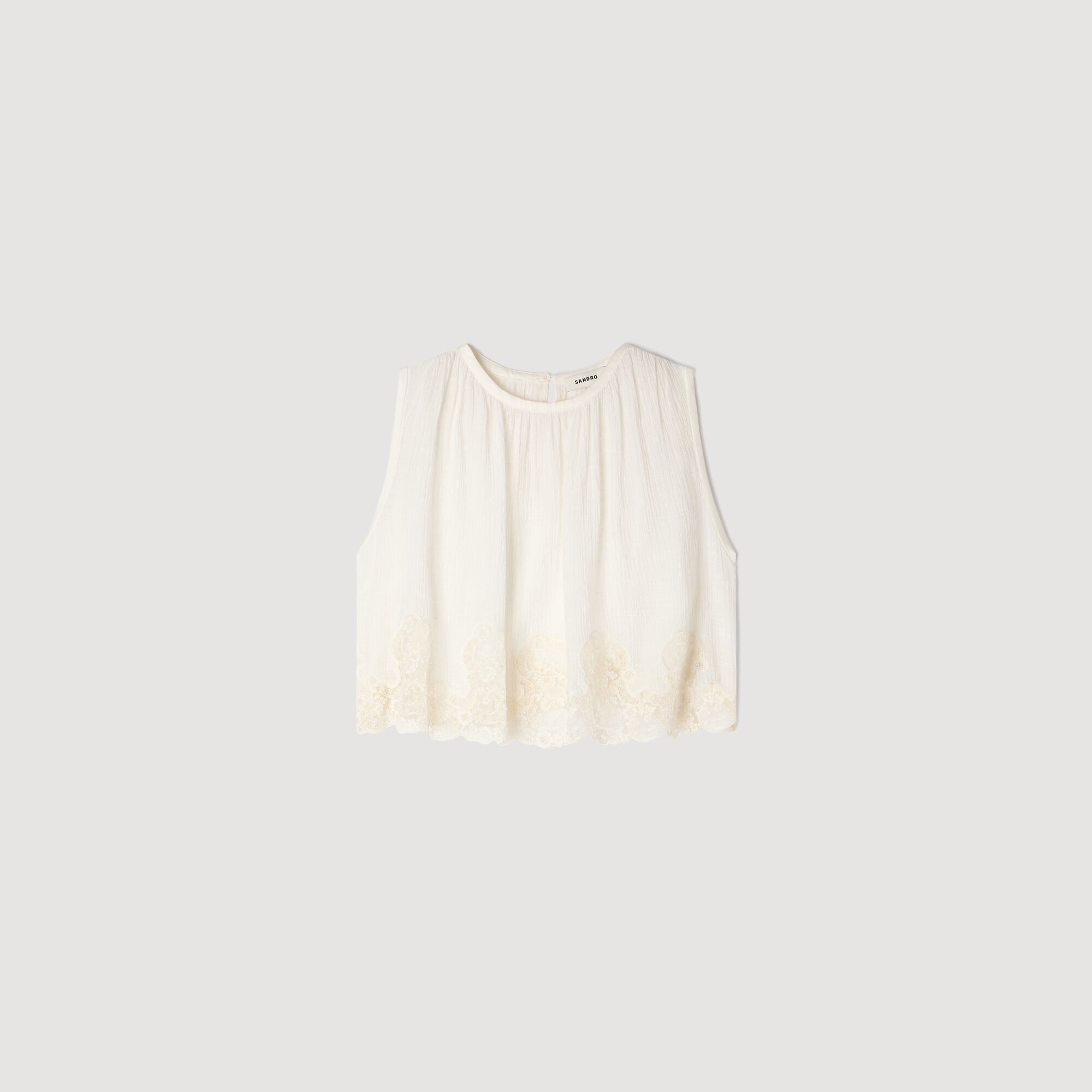 Crop top en crêpe