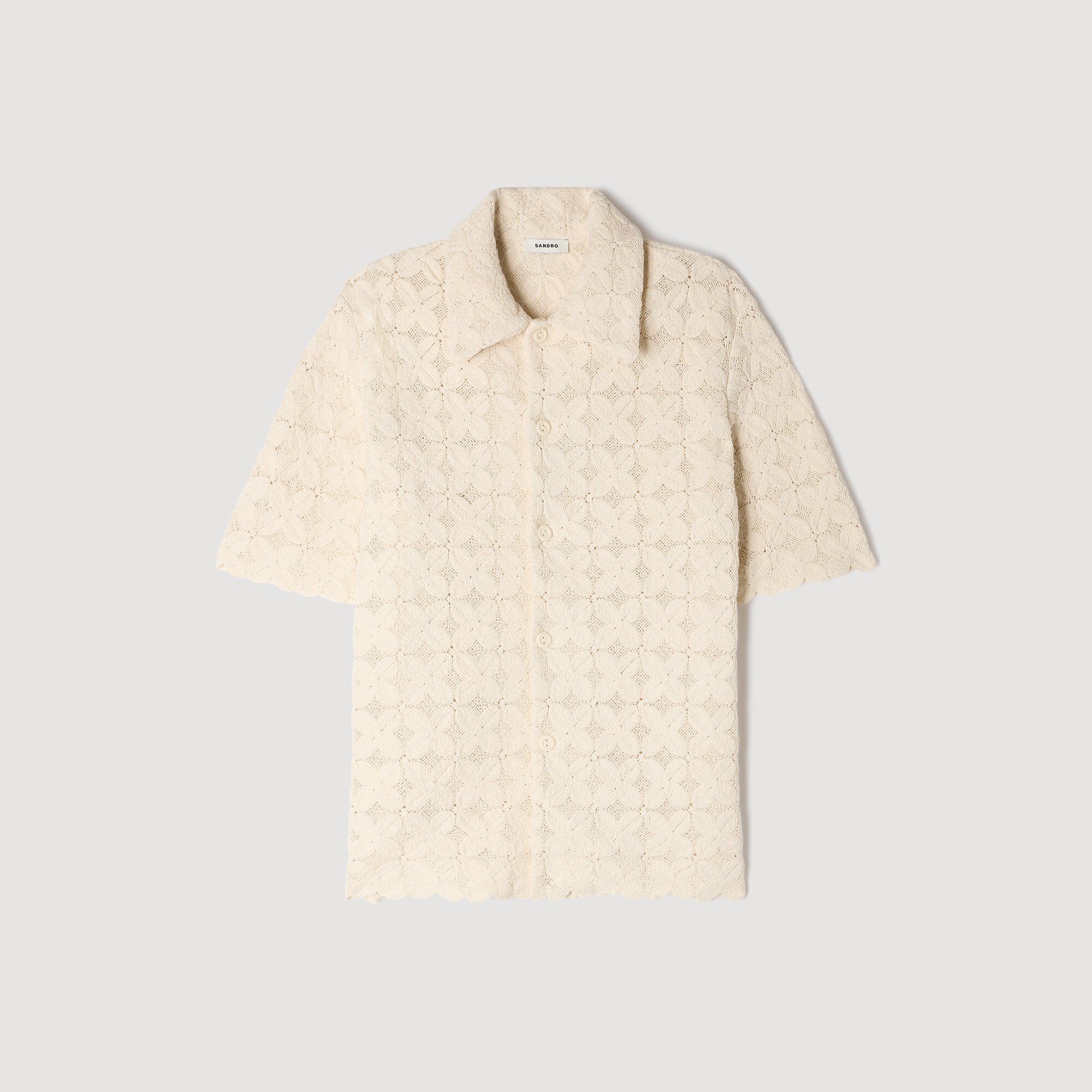 Chemise broderie anglaise en coton