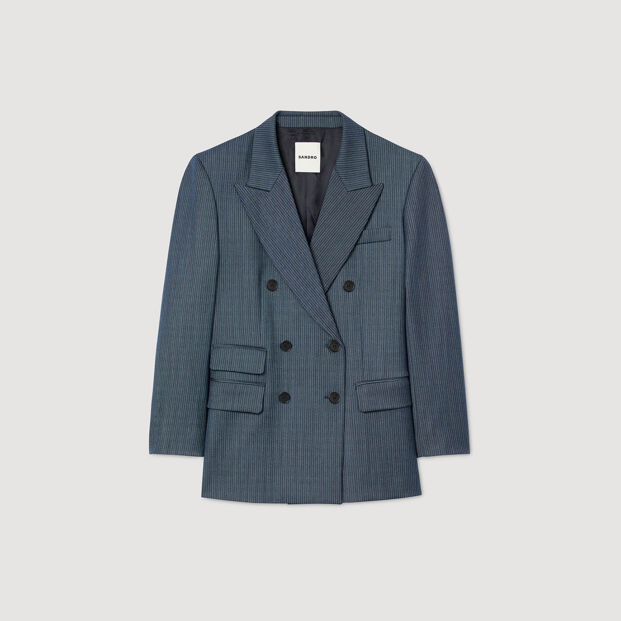Veste structurée à rayures