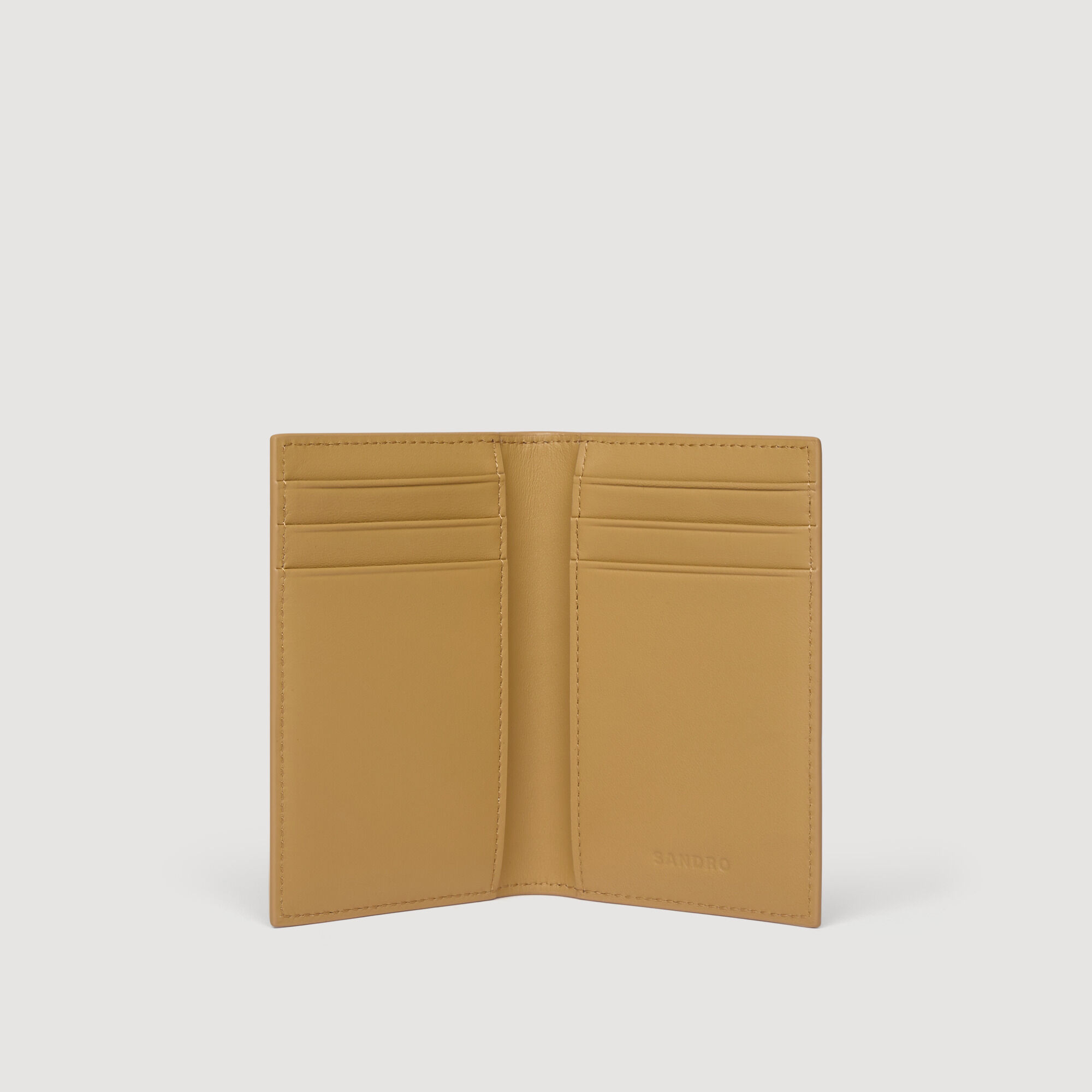 Porte-cartes en cuir grainé